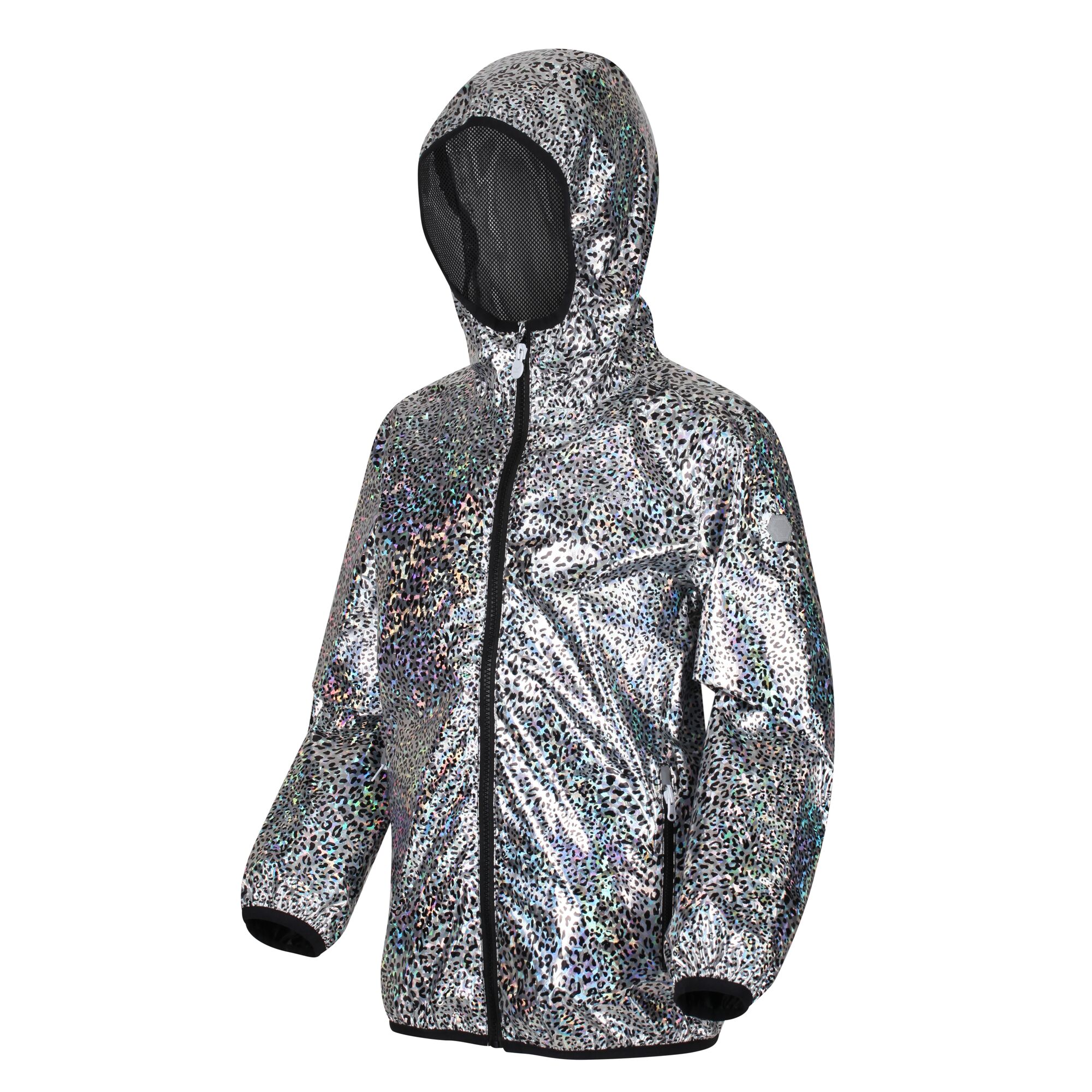 Regatta Printed Lever Kids Waterproof Packaway Jacket - Picture 11 of 83
