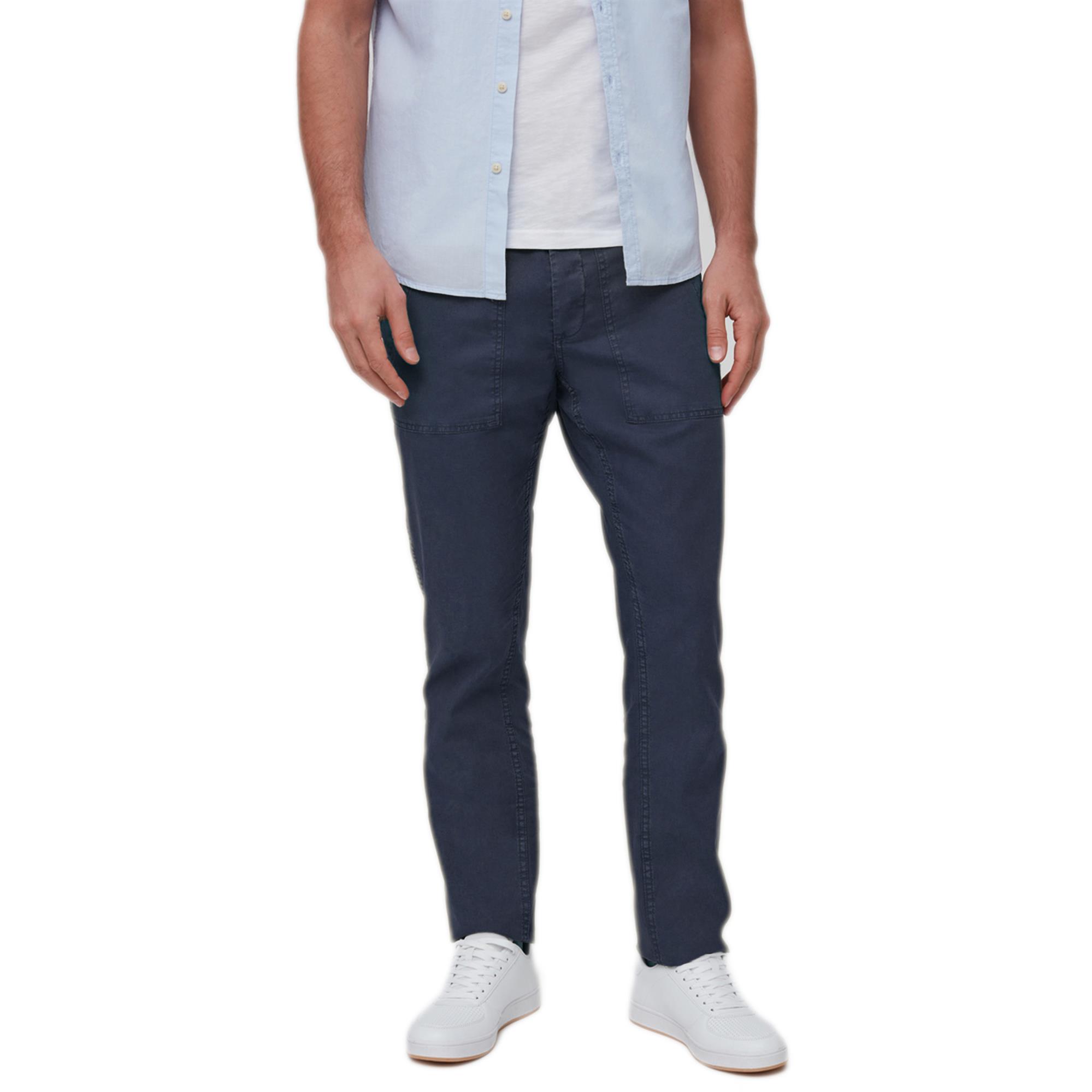 Mens Casual Linen Blend Trousers