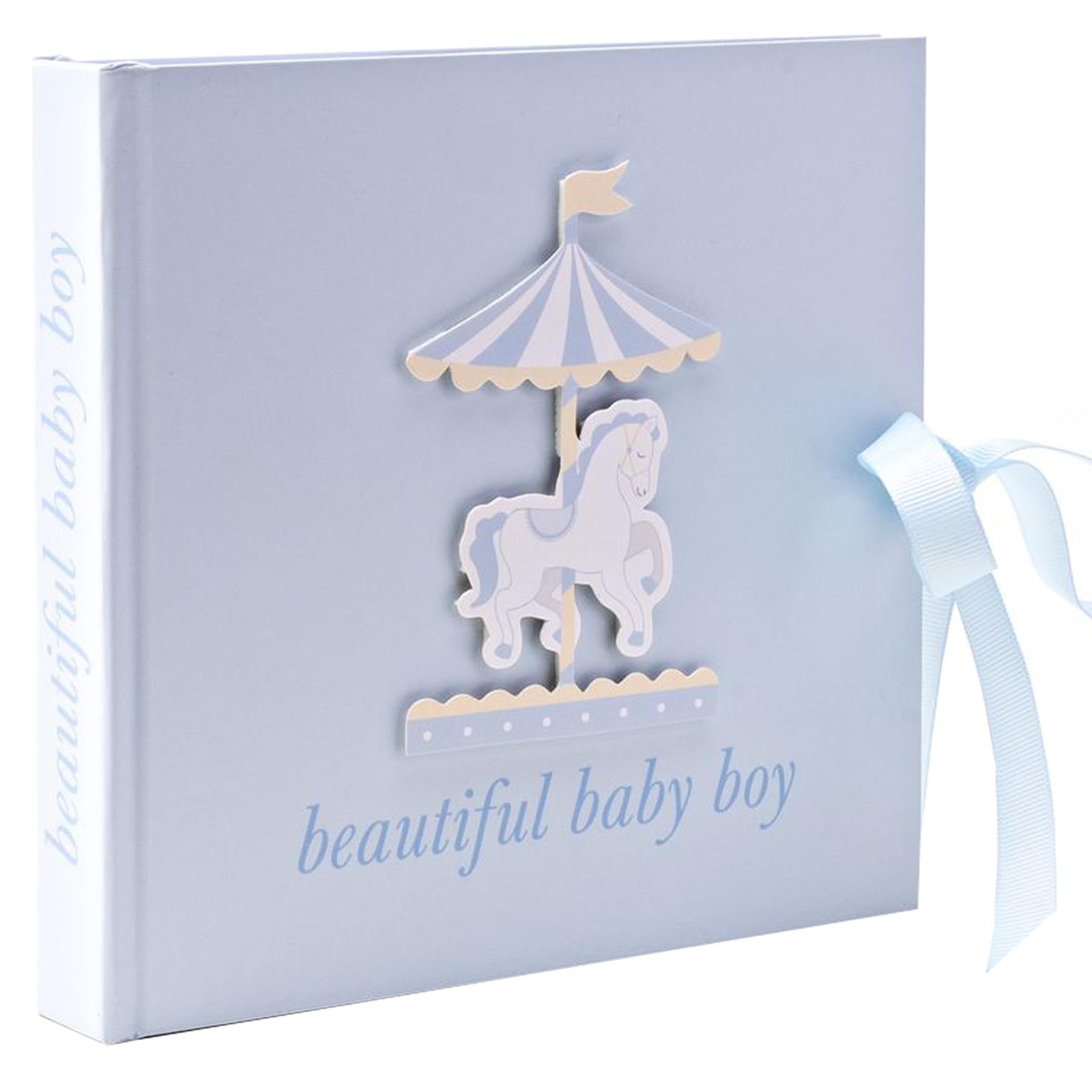 Baby Photo Album – 4’x6′ – Carousel / Stork – Choose Design