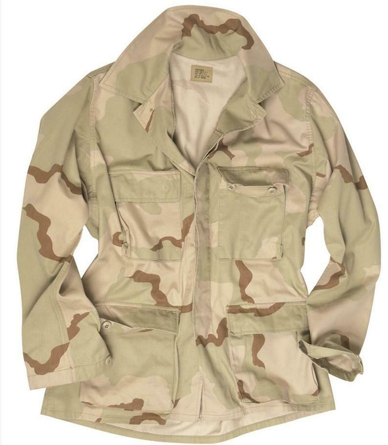 US American army surplus 3 colour ripstop BDU field jacket | eBay