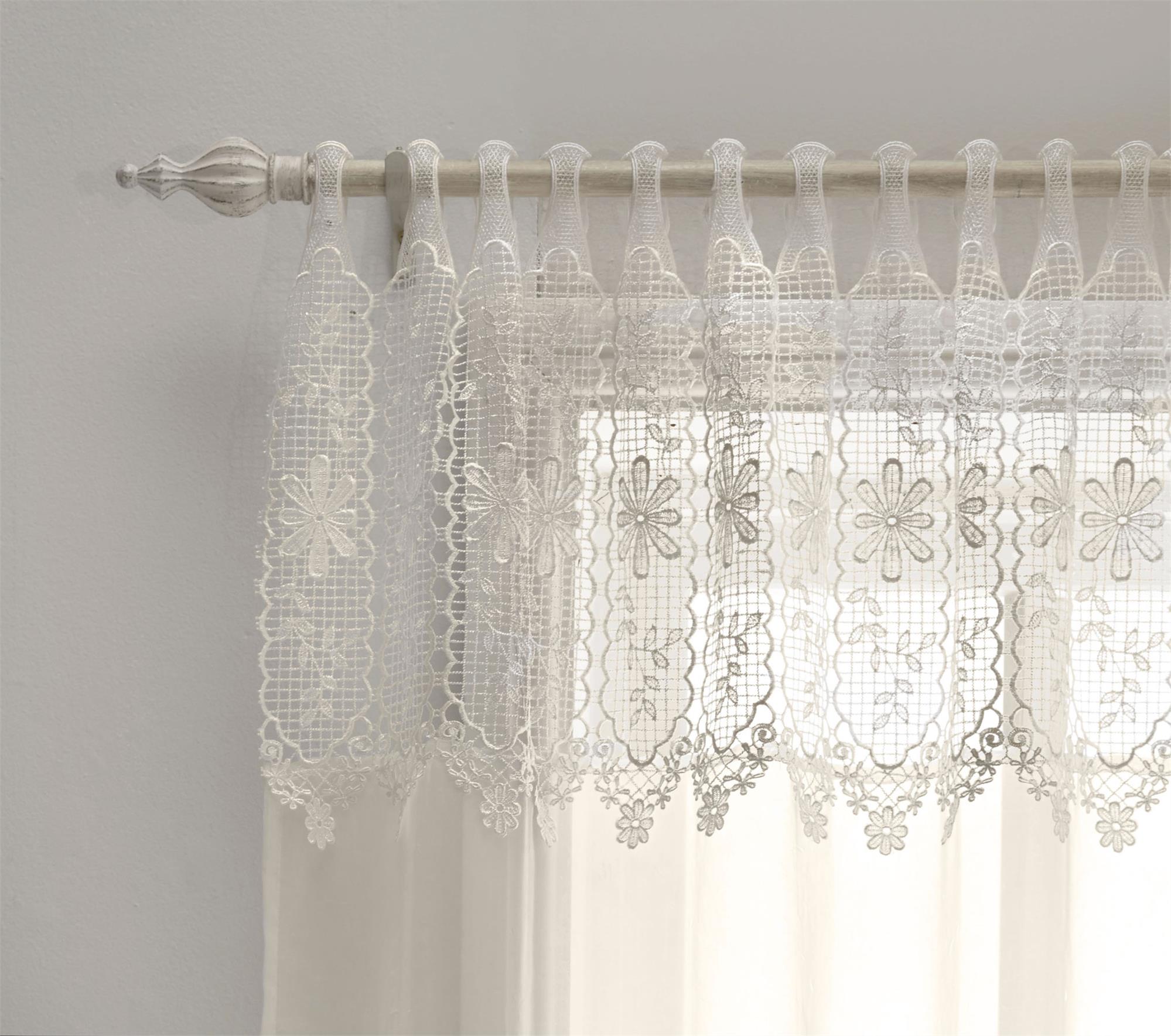 Kensington Macramé Lace Voile Panel Natural Cream - Picture 5 of 5
