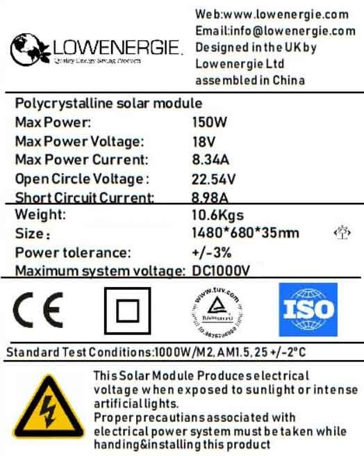 Kit Solar 12v 150w Hora Inversor 1000w