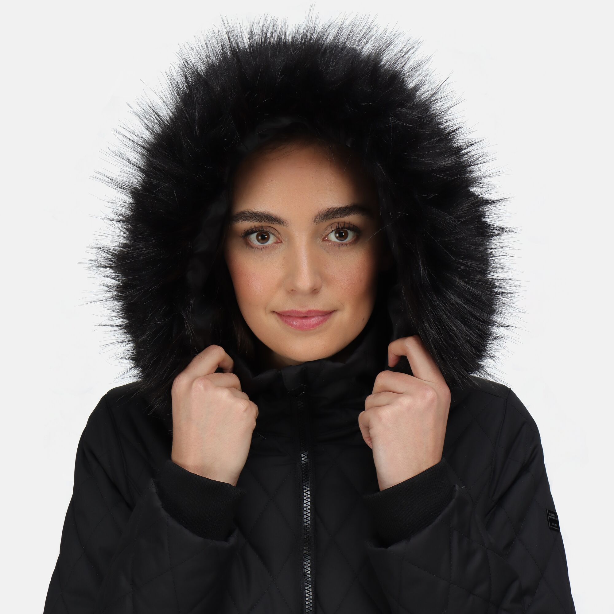 Regatta Zalika Womens Jacket Quilted Faux Fur Trim | eBay