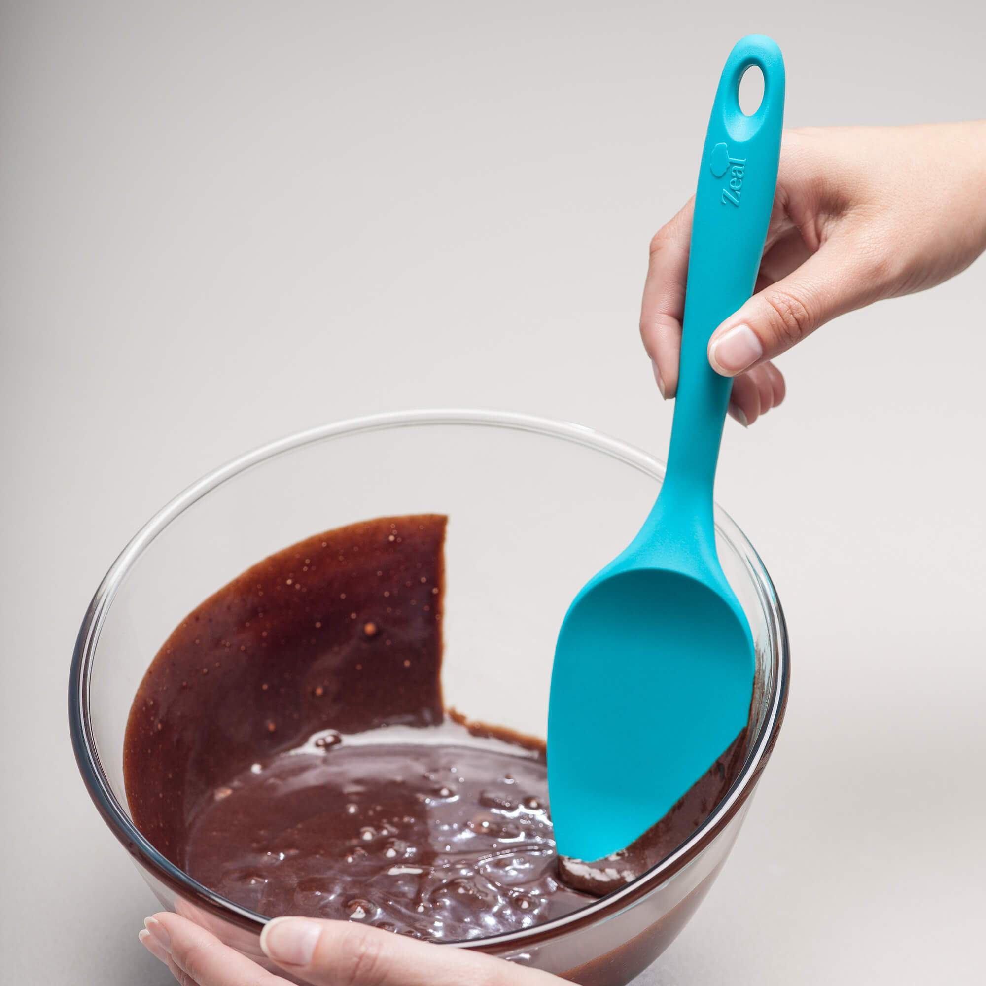 Zeal Silicone Spatula Spoon Large, Perfect for Cooking & Baking Flat ...