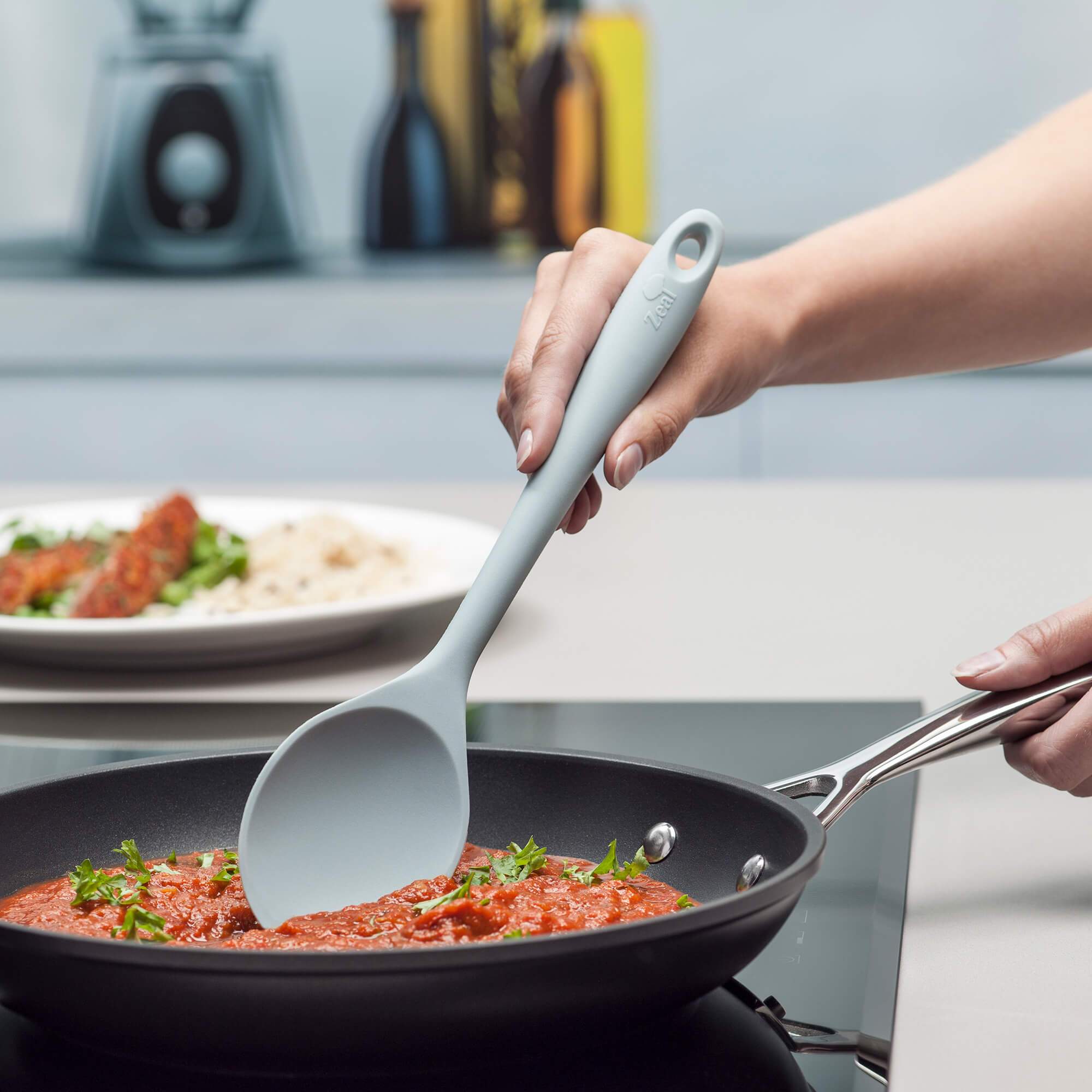 Zeal Silicone Cook’s Spoon 28cm, Non Stick Kitchen Cooking Spoon - Picture 117 of 153