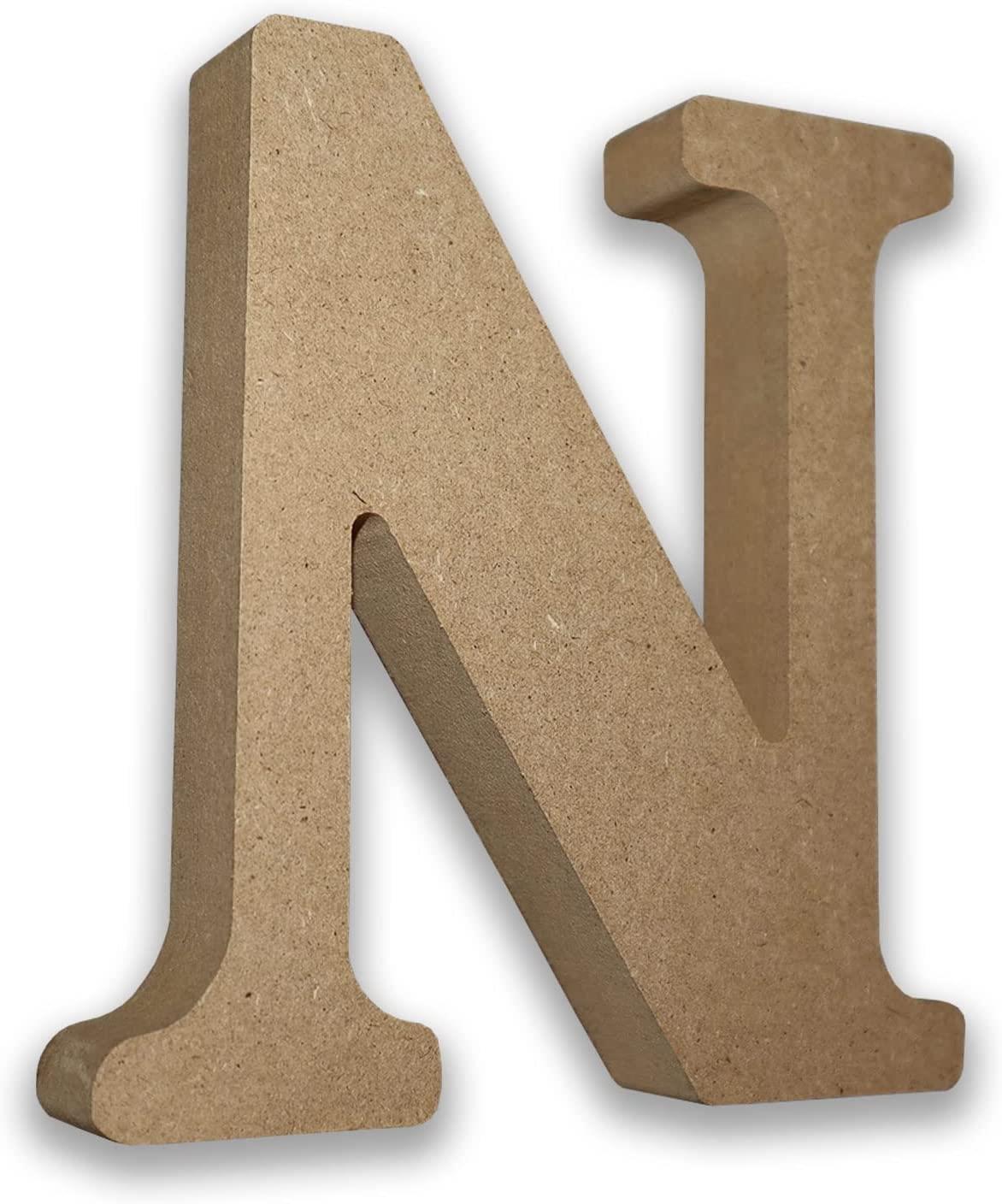MDF Letters Wooden Letters for Crafts (Large 13cm High x 2cm Deep) Free Standing