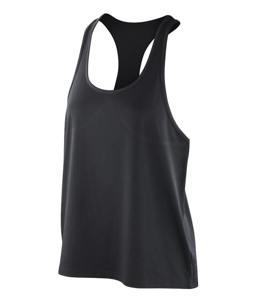 Damas Mujeres Calce Relajado Transpirable Softex Corredor Espalda Chaleco Camiseta sin Mangas de Spiro - Imagen 2 de 3