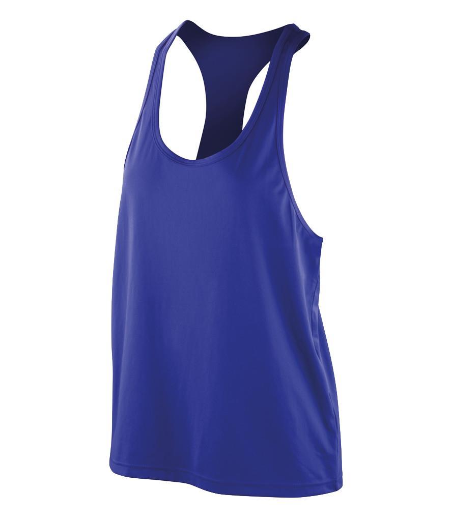 Damas Mujeres Calce Relajado Transpirable Softex Corredor Espalda Chaleco Camiseta sin Mangas de Spiro - Imagen 3 de 3