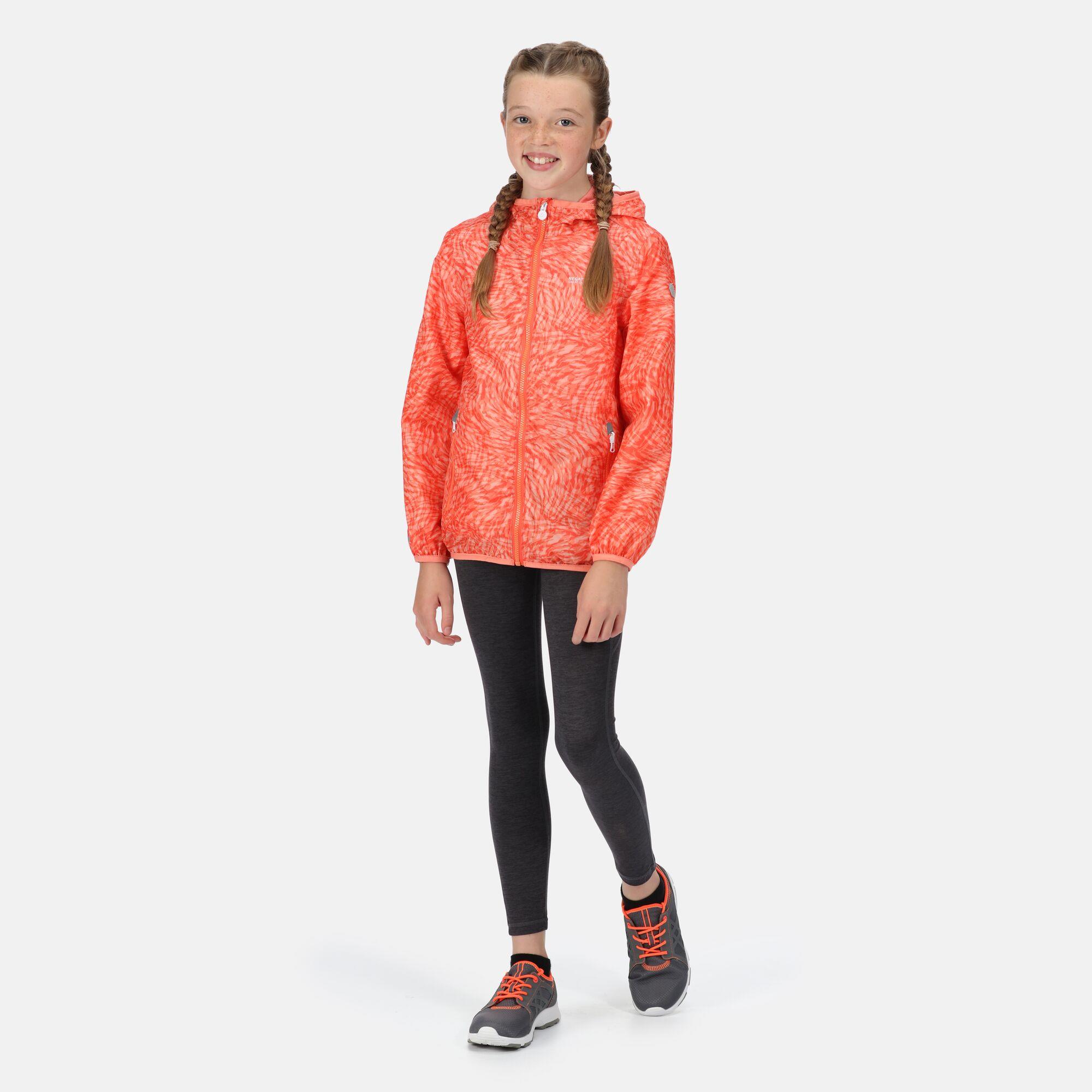 Regatta Printed Lever Kids Waterproof Packaway Jacket - Picture 20 of 83