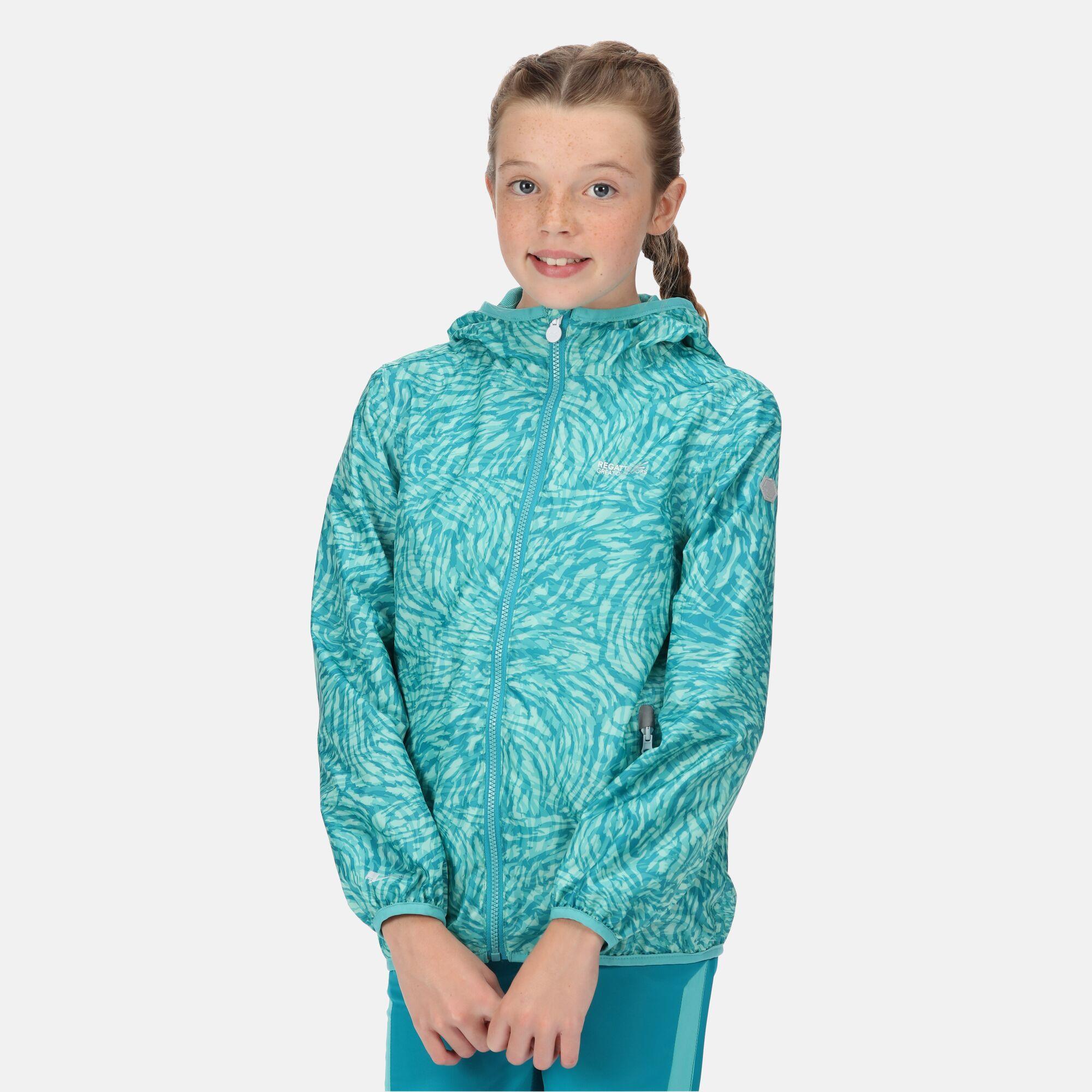 Regatta Printed Lever Kids Waterproof Packaway Jacket - Picture 23 of 83