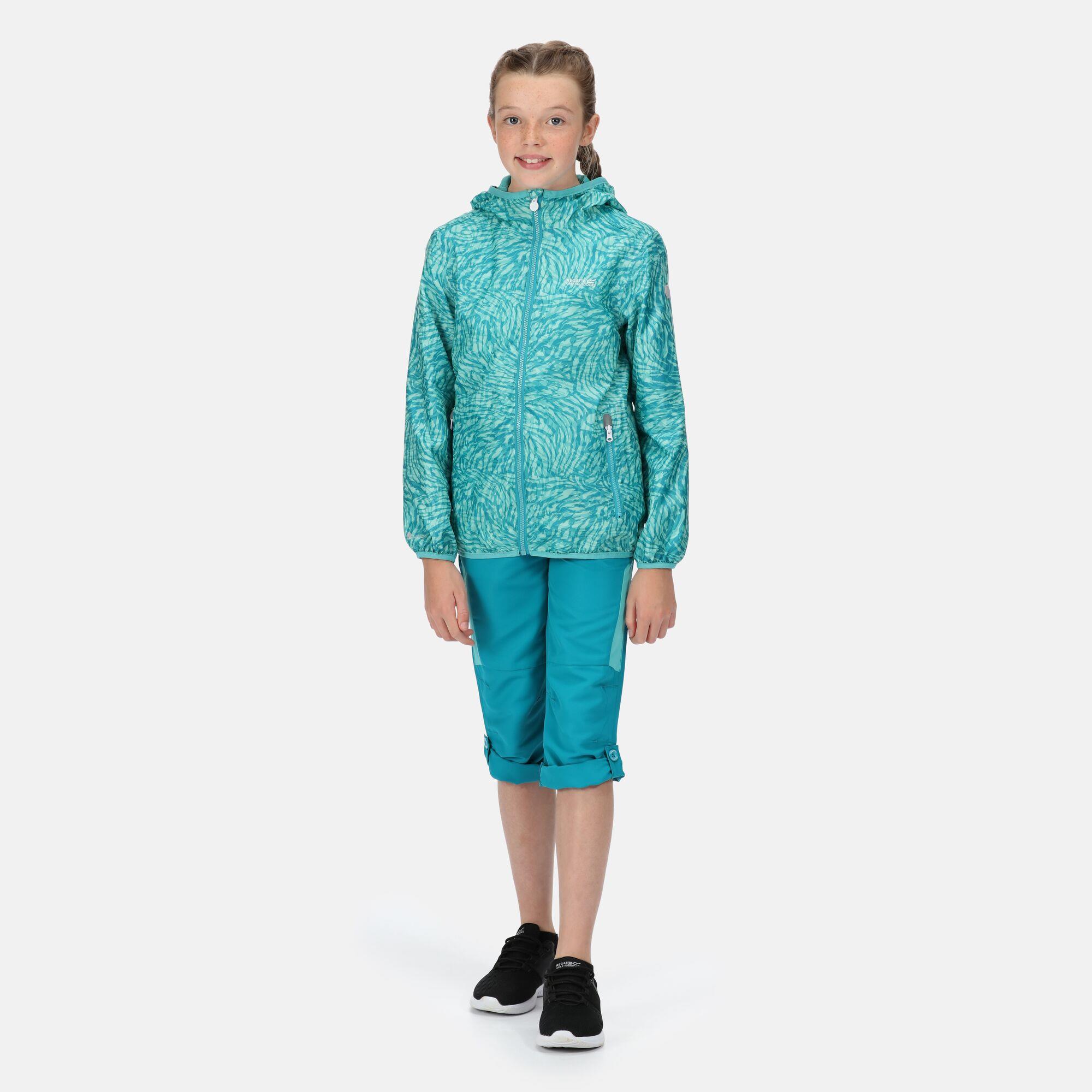 Regatta Printed Lever Kids Waterproof Packaway Jacket - Picture 25 of 83