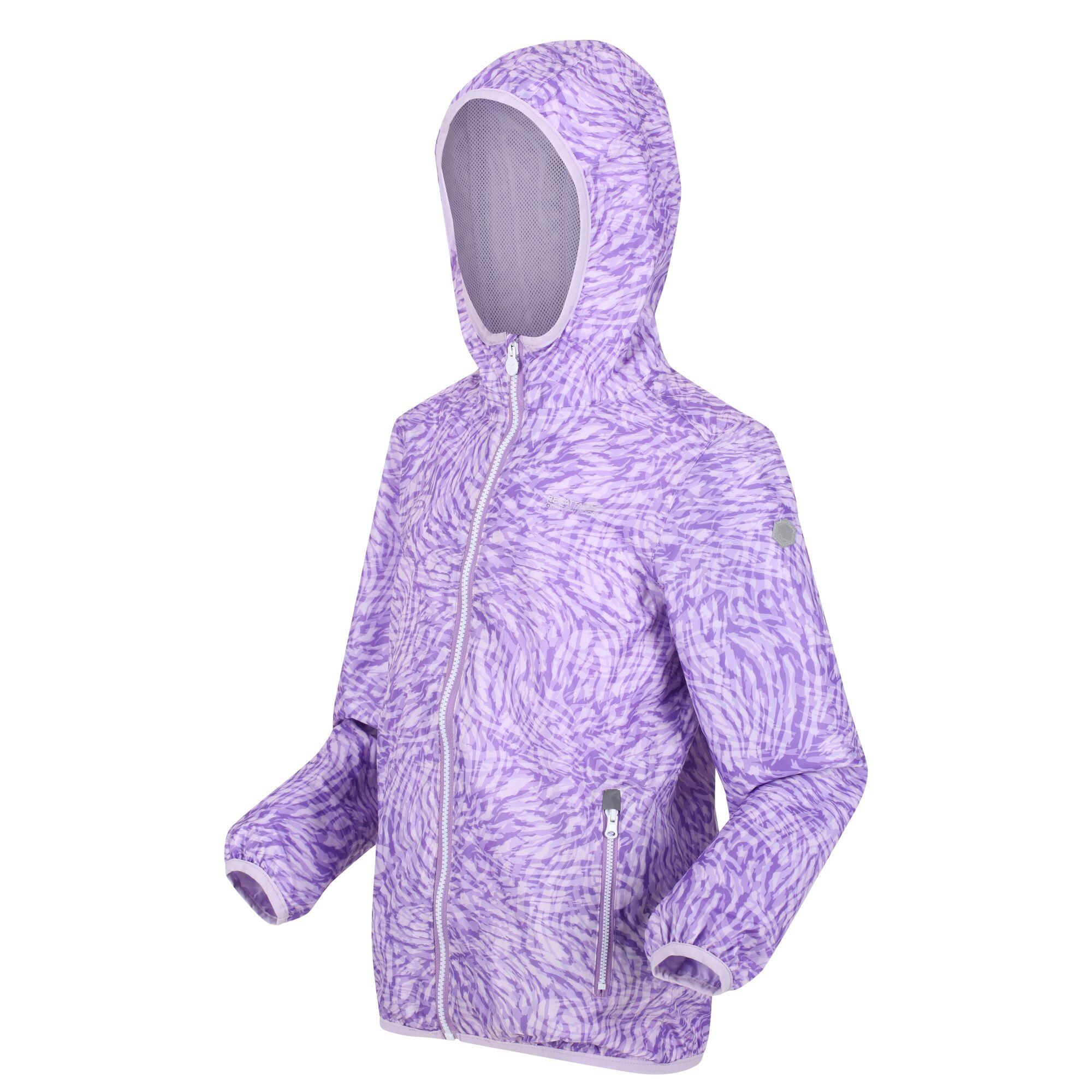 Regatta Printed Lever Kids Waterproof Packaway Jacket - Picture 26 of 83