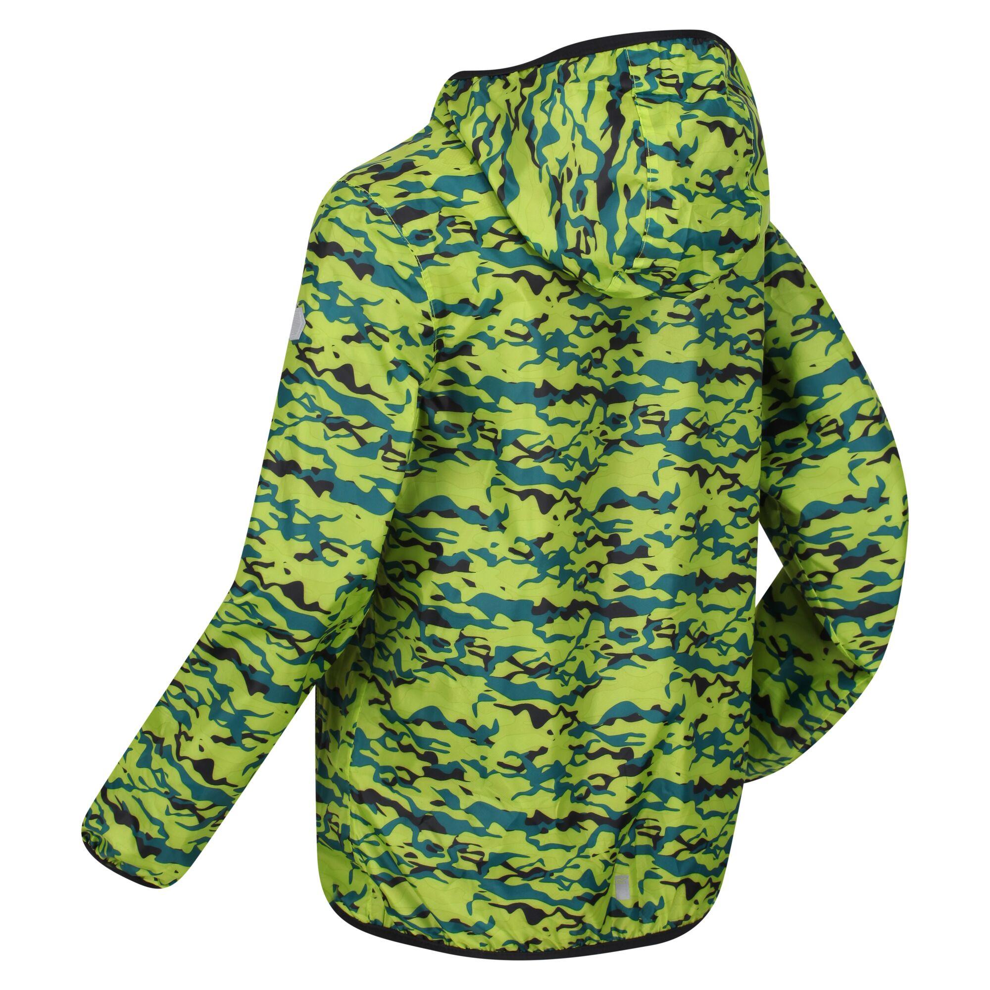 Regatta Printed Lever Kids Waterproof Packaway Jacket - Picture 32 of 83