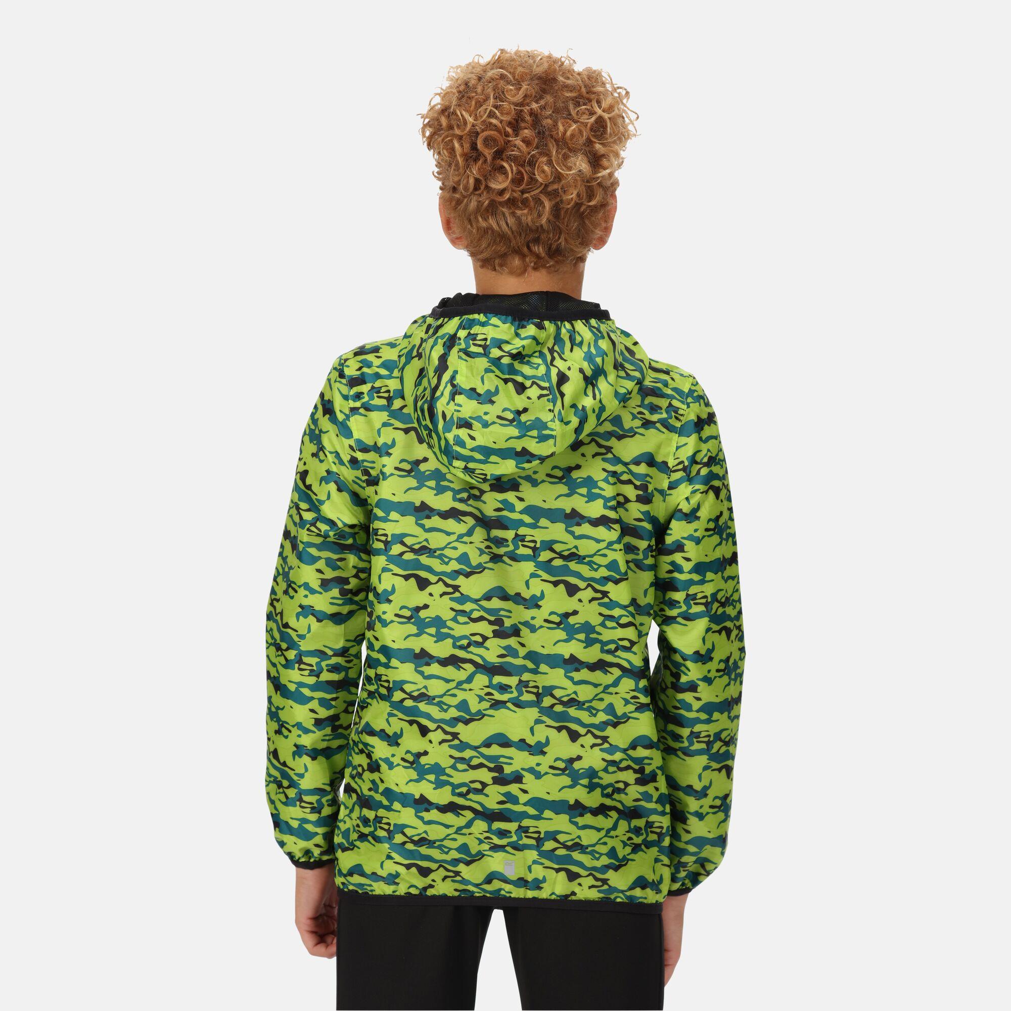 Regatta Printed Lever Kids Waterproof Packaway Jacket - Picture 34 of 83