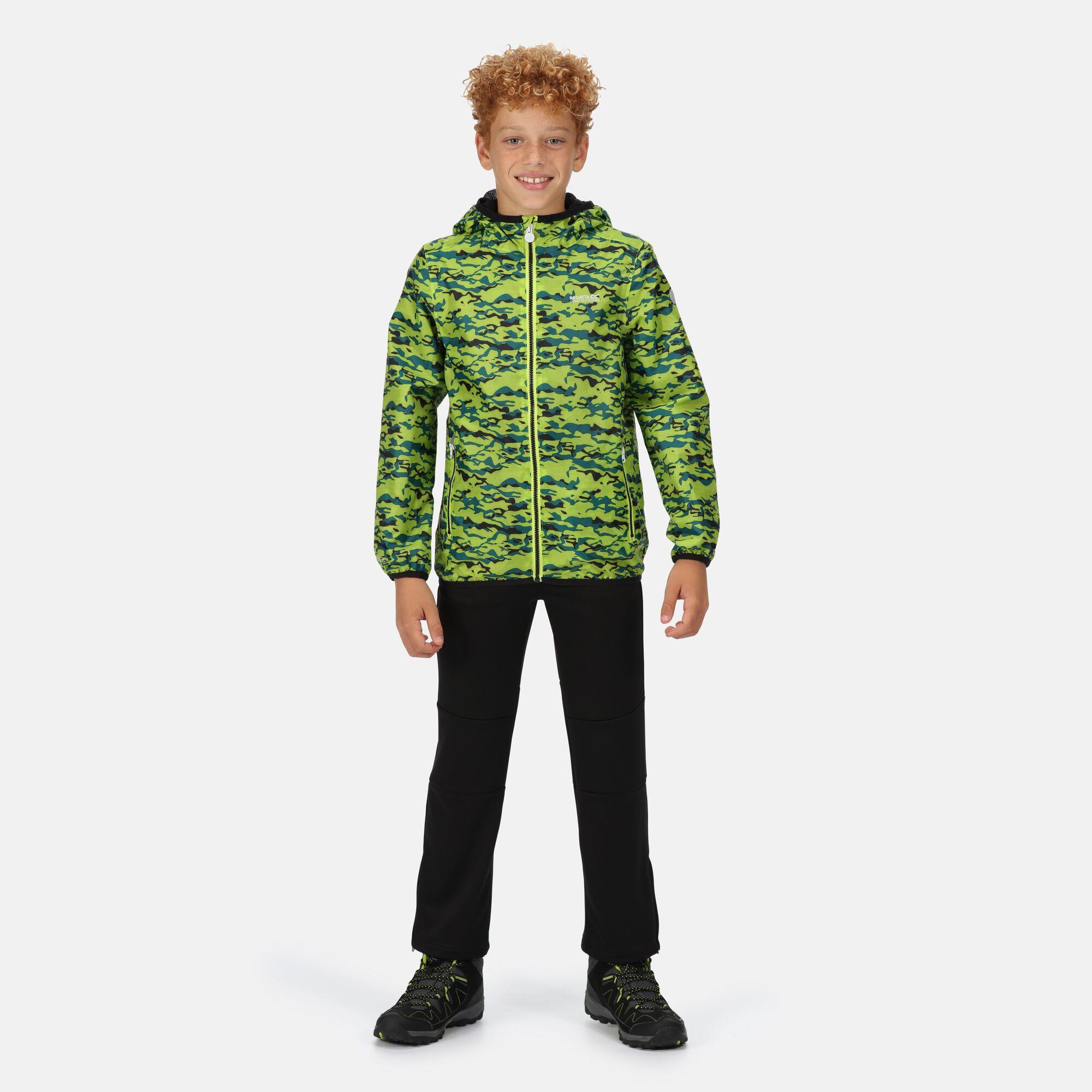 Regatta Printed Lever Kids Waterproof Packaway Jacket - Picture 35 of 83