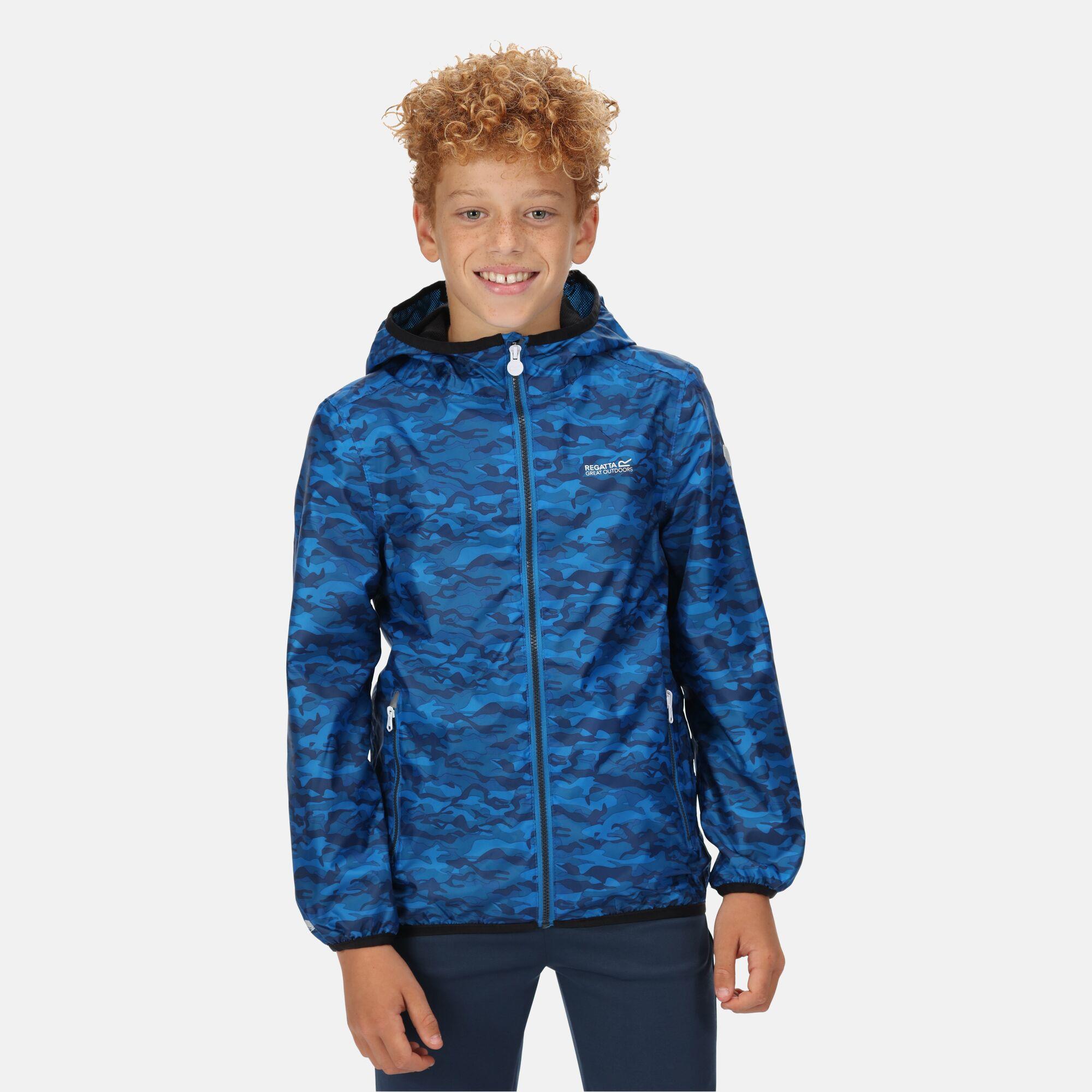 Regatta Printed Lever Kids Waterproof Packaway Jacket - Picture 38 of 83