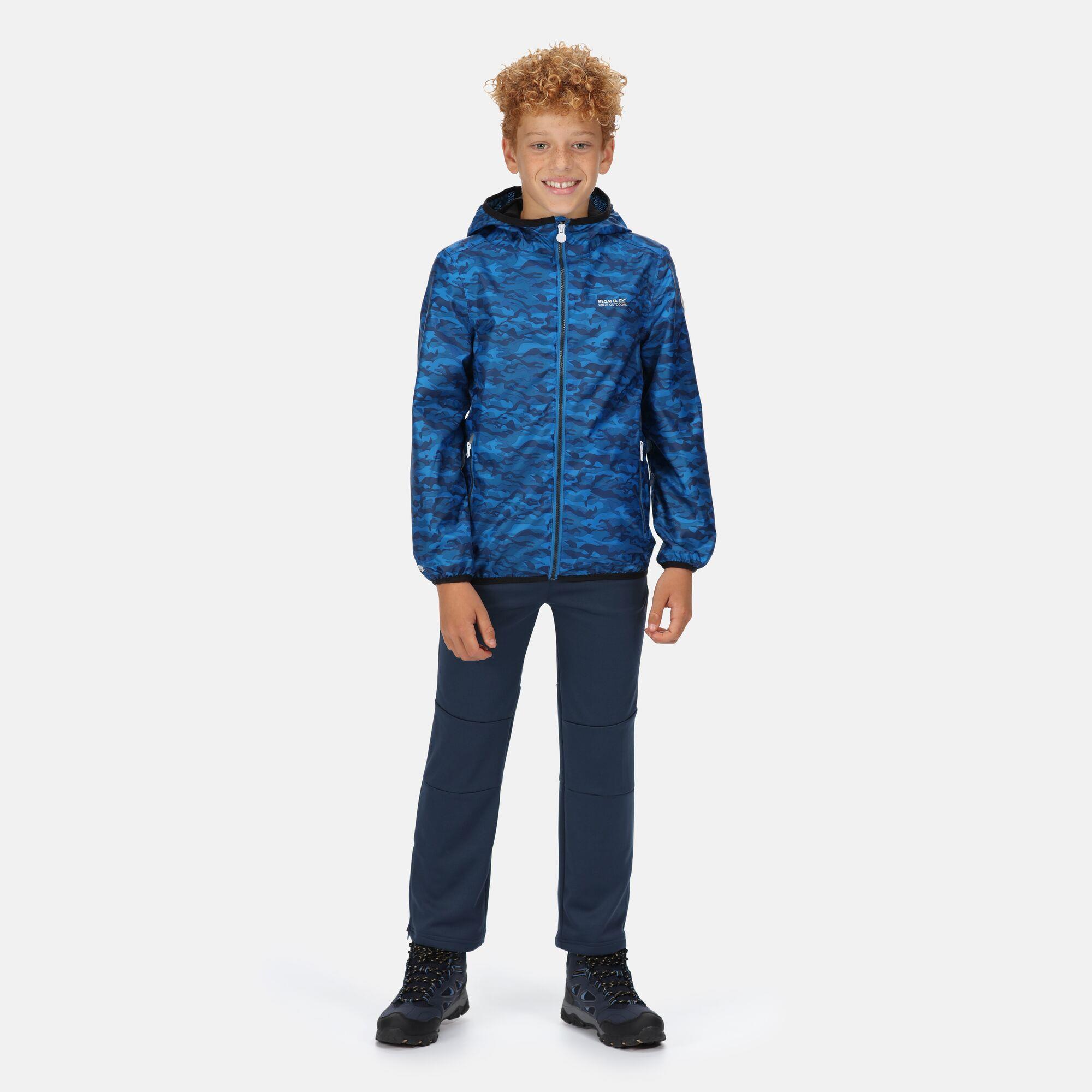 Regatta Printed Lever Kids Waterproof Packaway Jacket - Picture 40 of 83