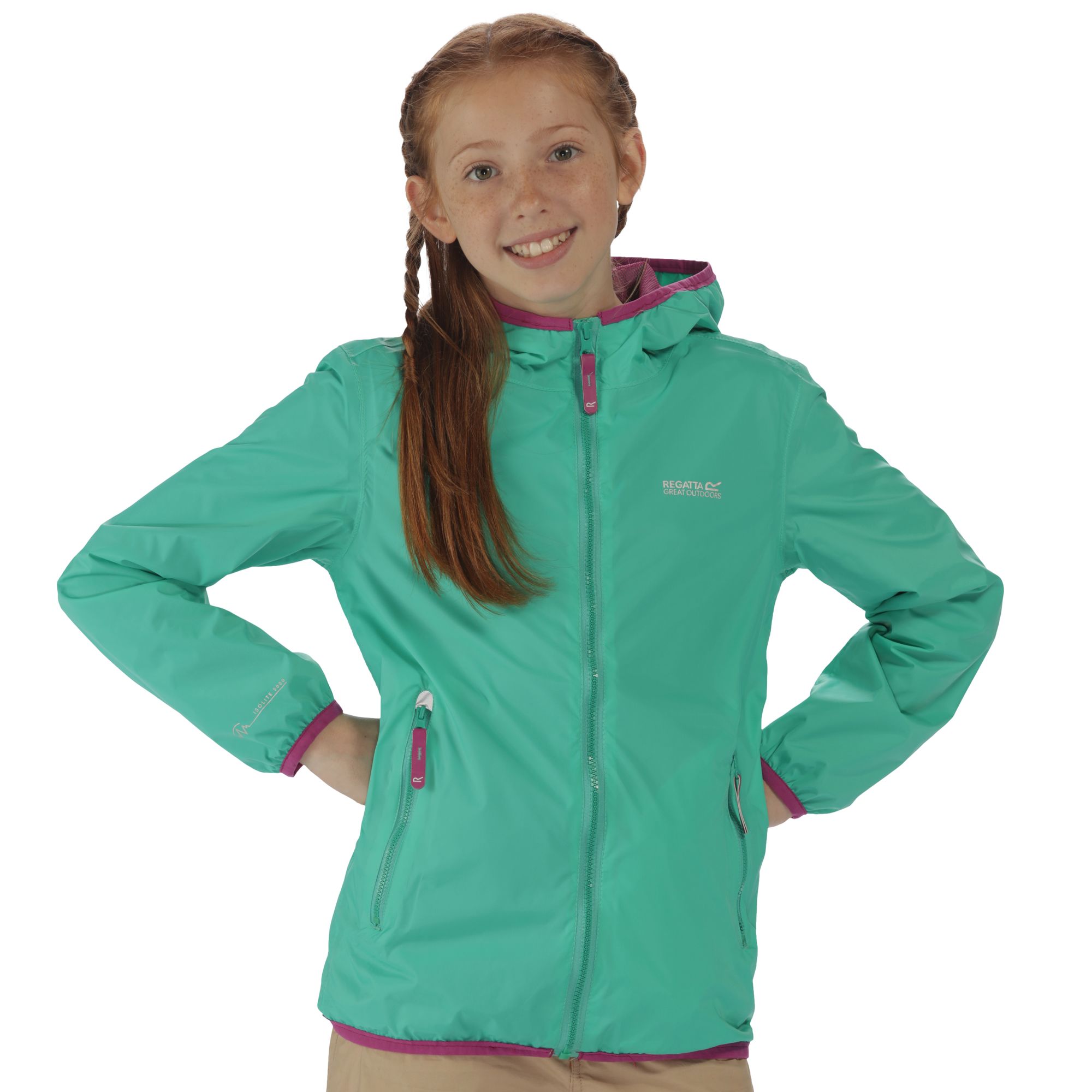 Regatta Lever II Kids Waterproof Packaway Jacket - Picture 3 of 115