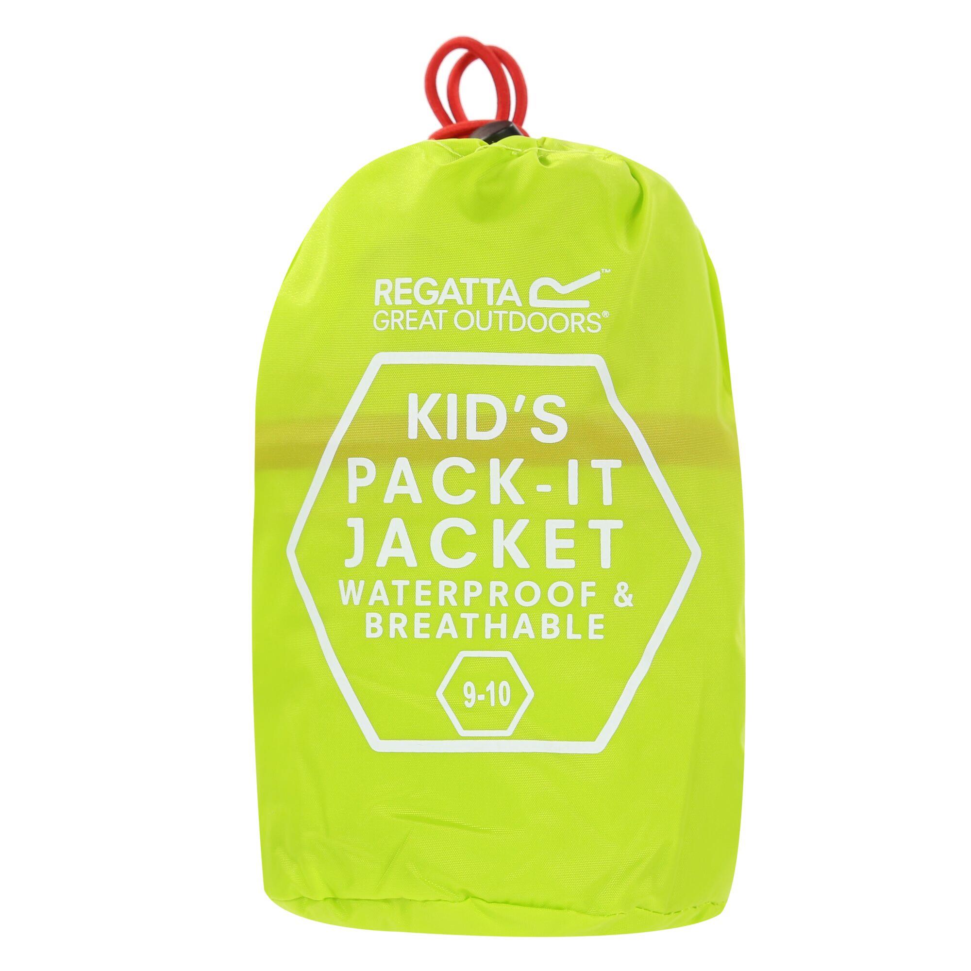 Regatta Kids Pack It Jacket III Waterproof Packaway Coat with Stuffsack - Picture 11 of 128