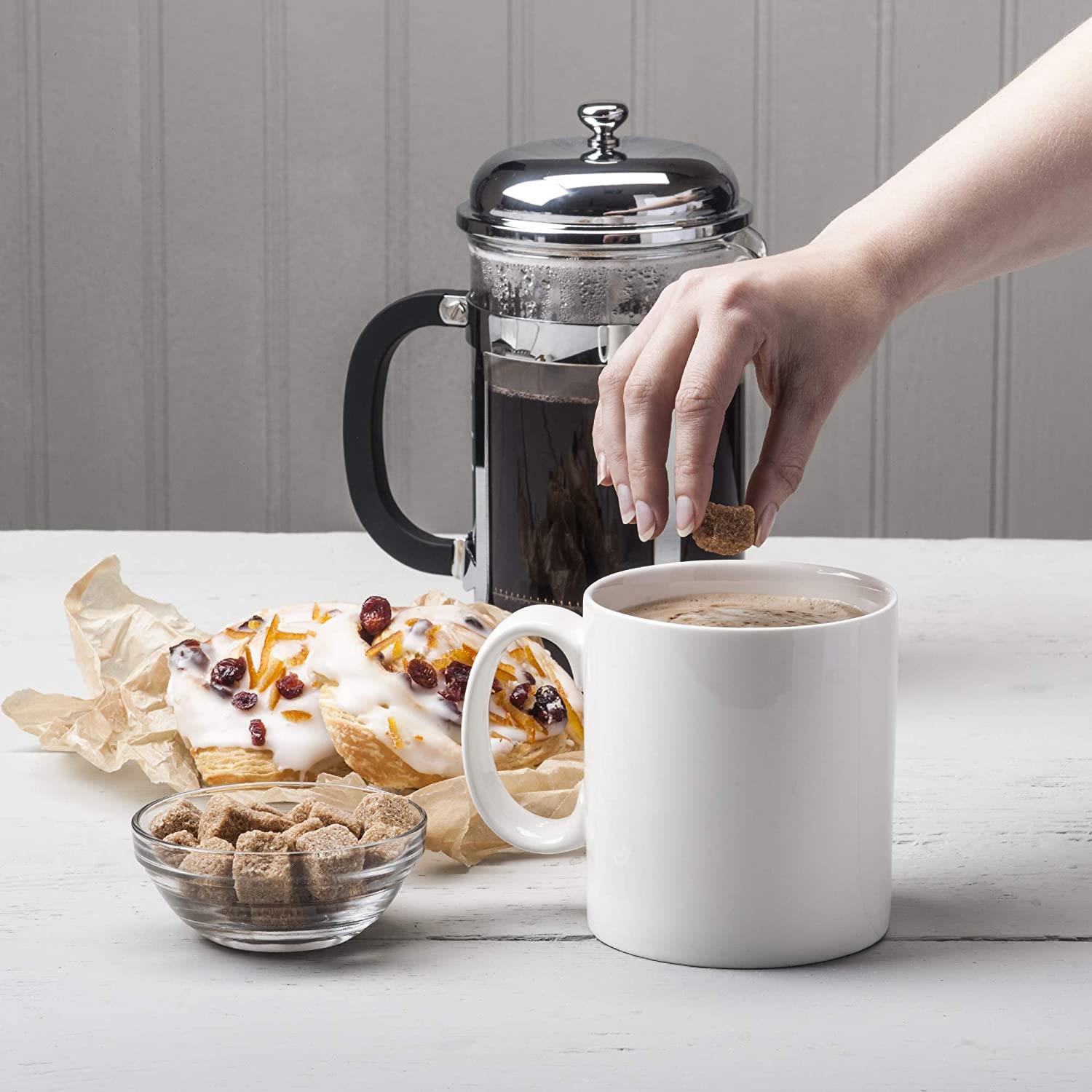 Extra Large Big Mug 1.3 Pint Coffee, Tea, Soup Chunky Mug, Porcelain White