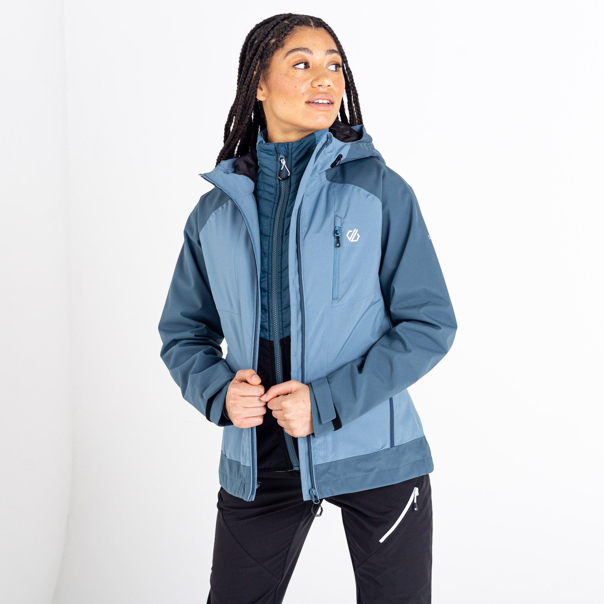 Dare2b Womens Veritas Era Jacket Waterproof Breathable Coat Wired Peak
