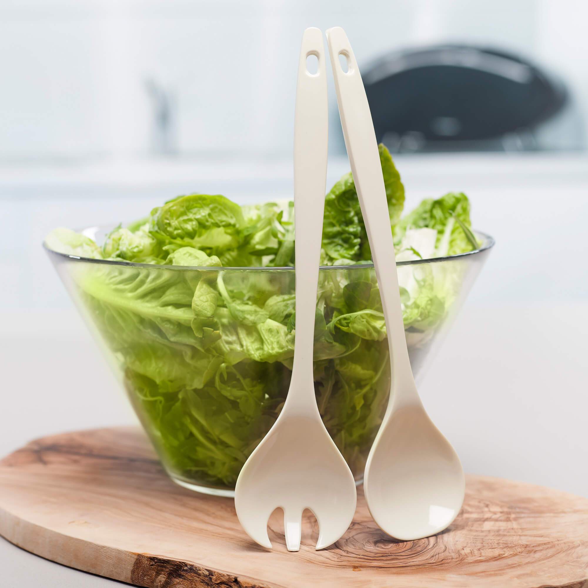 Zeal Salad Servers Set of 2 Premium Melamine Servers in 8 Great Colours 