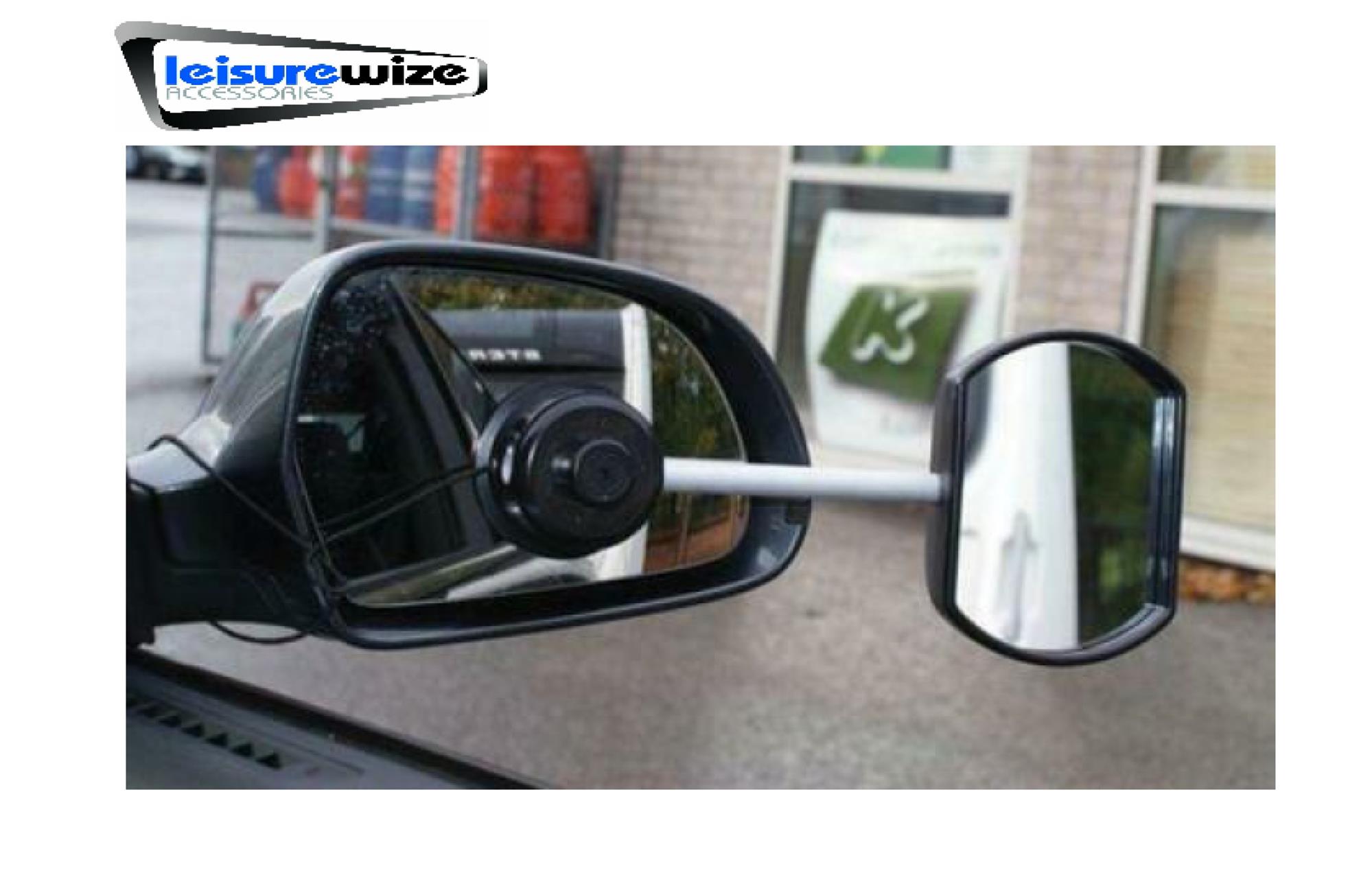 Suck It And See Towing Wing Mirror Stick On Extension Caravan Tralier Convex