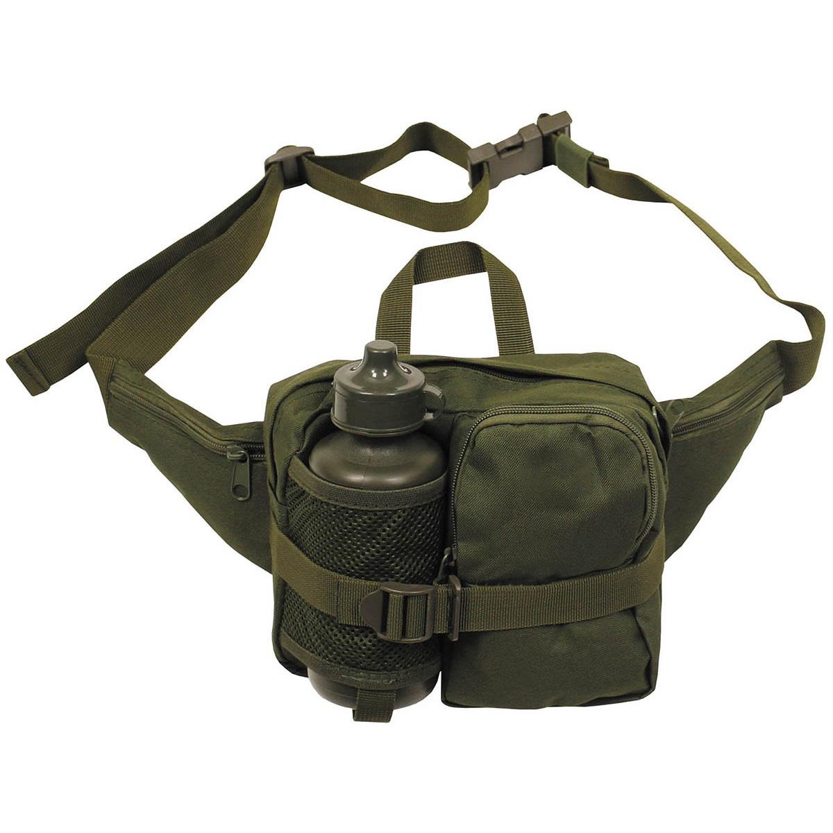Army Style Waist Bag Pack Bumbag With 500ml Bottle - Picture 3 of 3