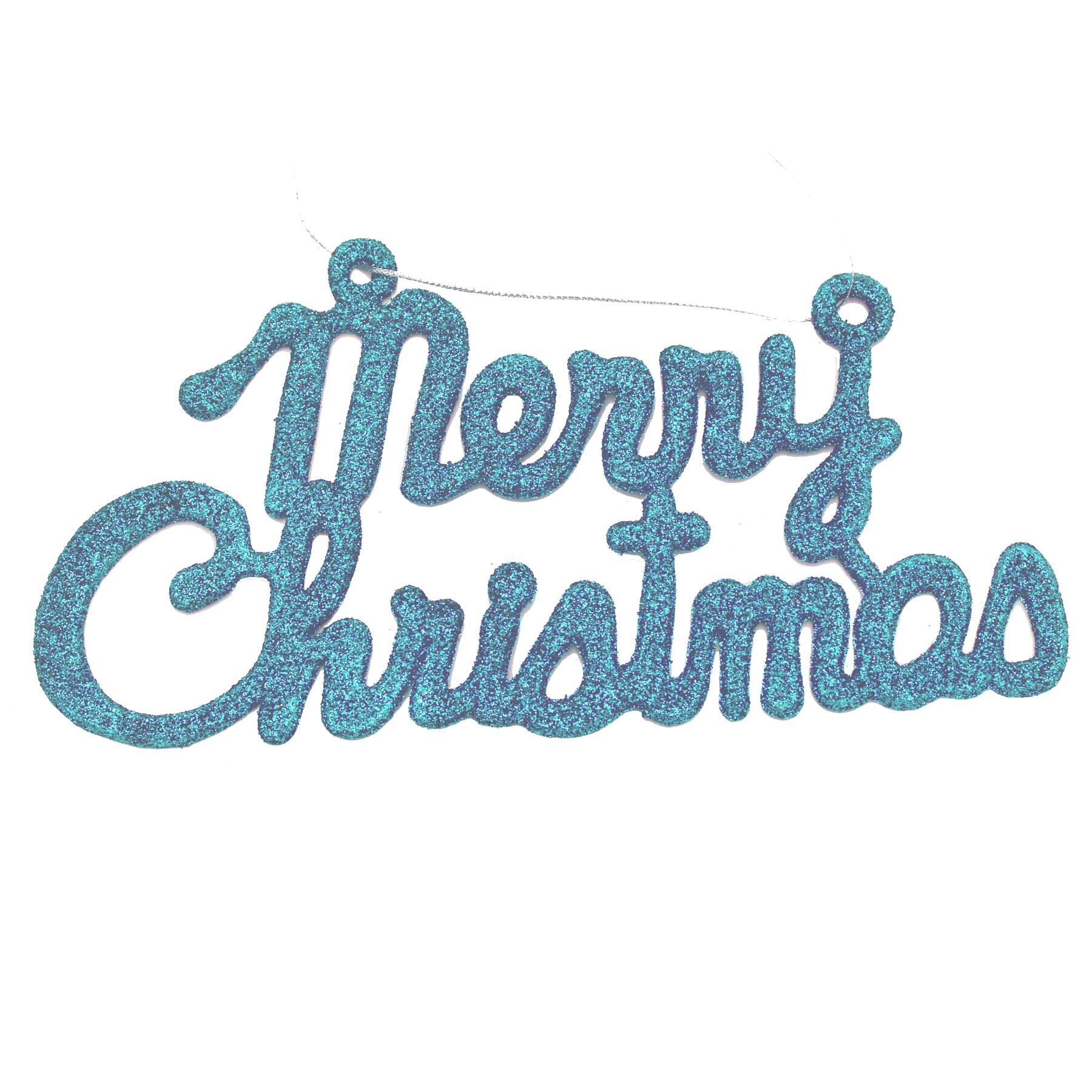 Christmas Glaçon Blue Decoration Glitter/Plain Baubles Hearts Droplets - Bild 13 von 13