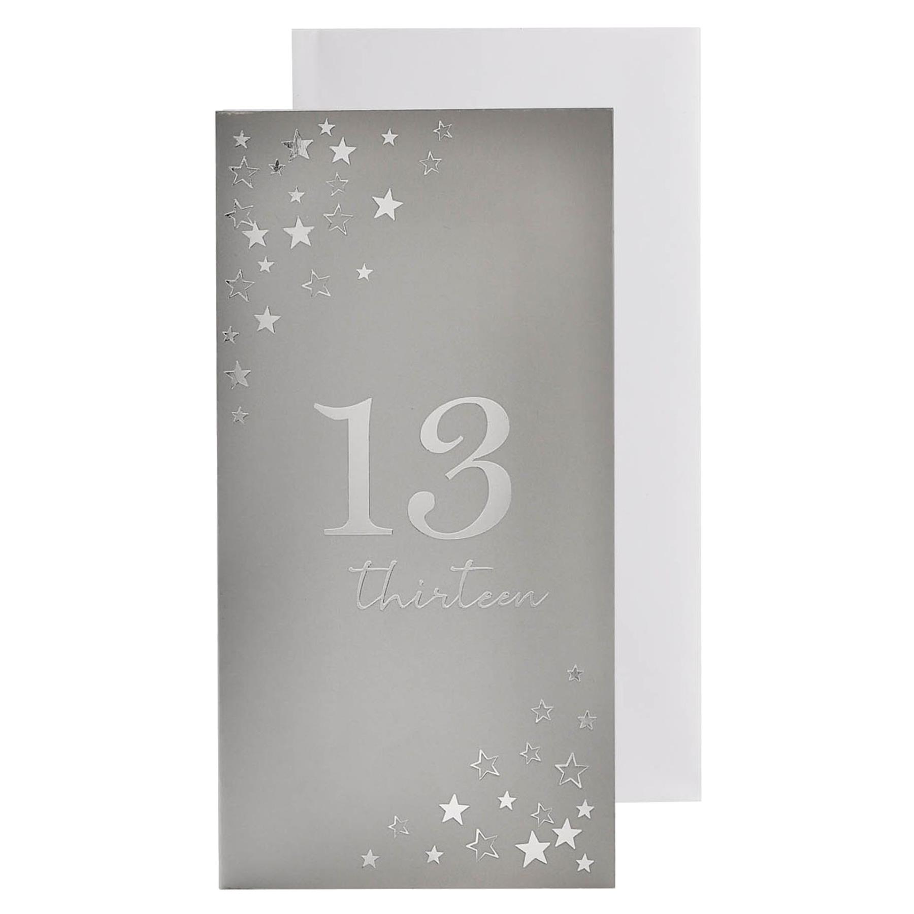 Silver Birthday Money Wallet and Envelope - Choose Age - Picture 2 of 5