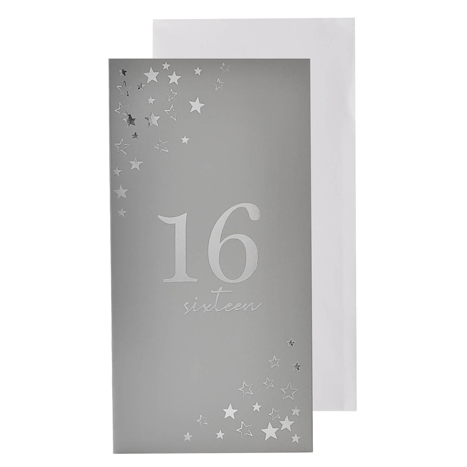 Silver Birthday Money Wallet and Envelope - Choose Age - Picture 3 of 5
