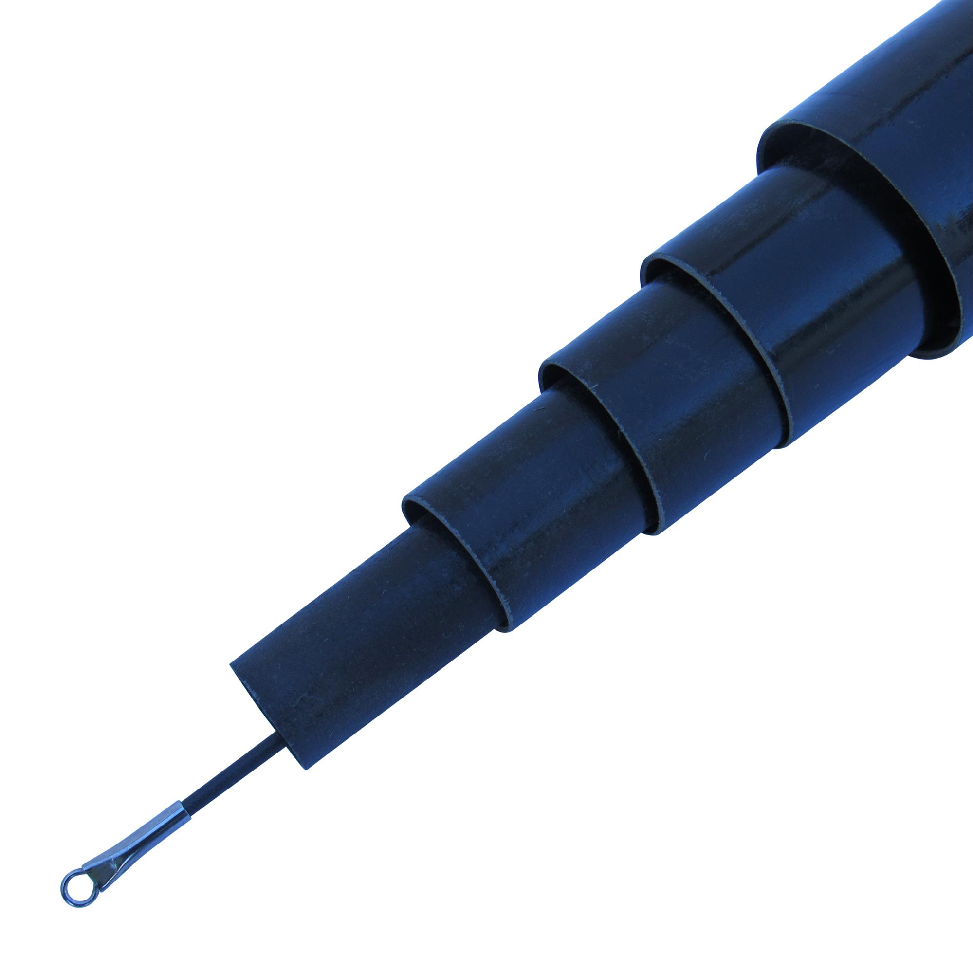 Mástil telescópico para calzado de viento con poste de bandera (estaca de tierra opcional 3M - 10M negro azul) - Imagen 9 de 29