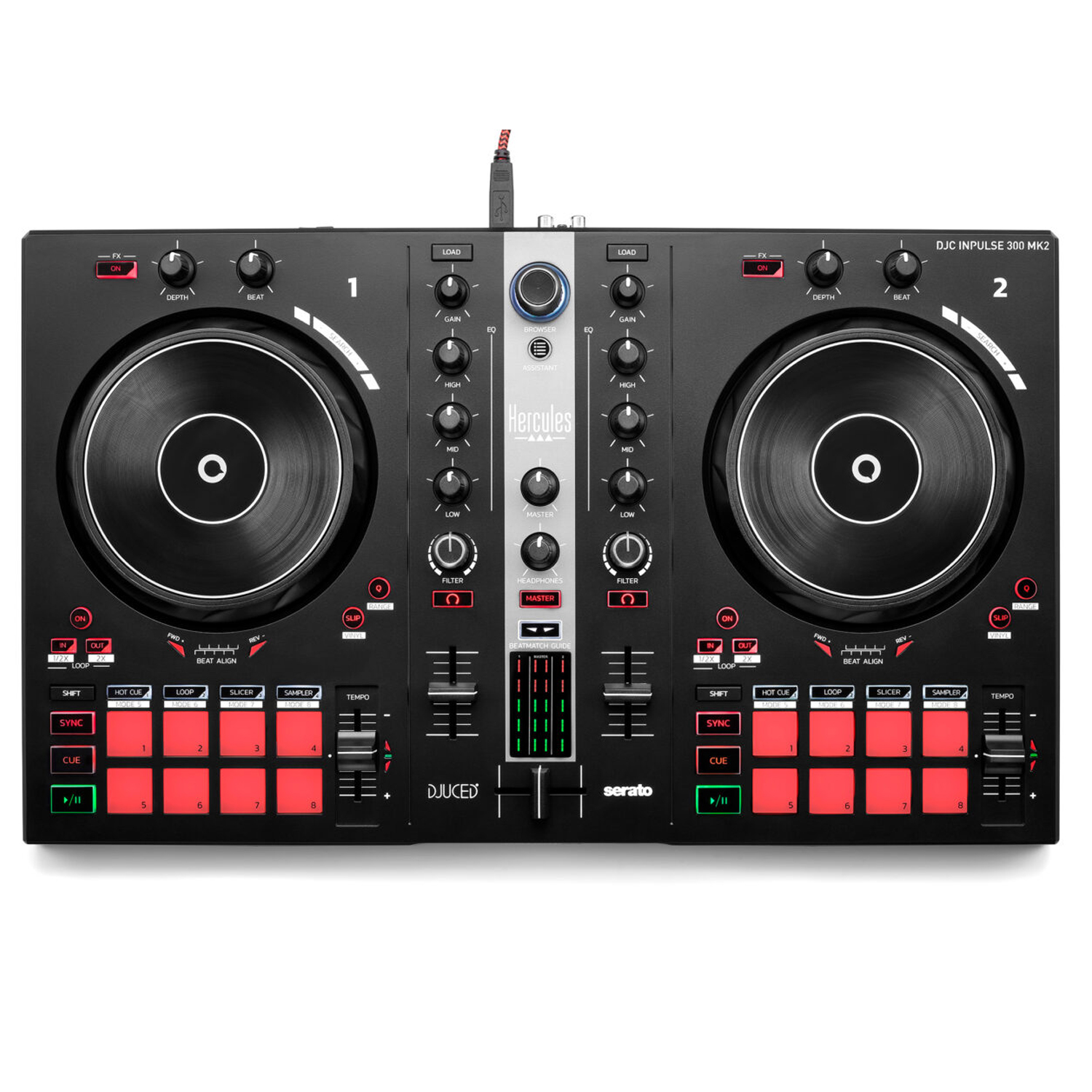 Hercules DJ Control Inpulse 200 MK2 2-Channel DJ Controller