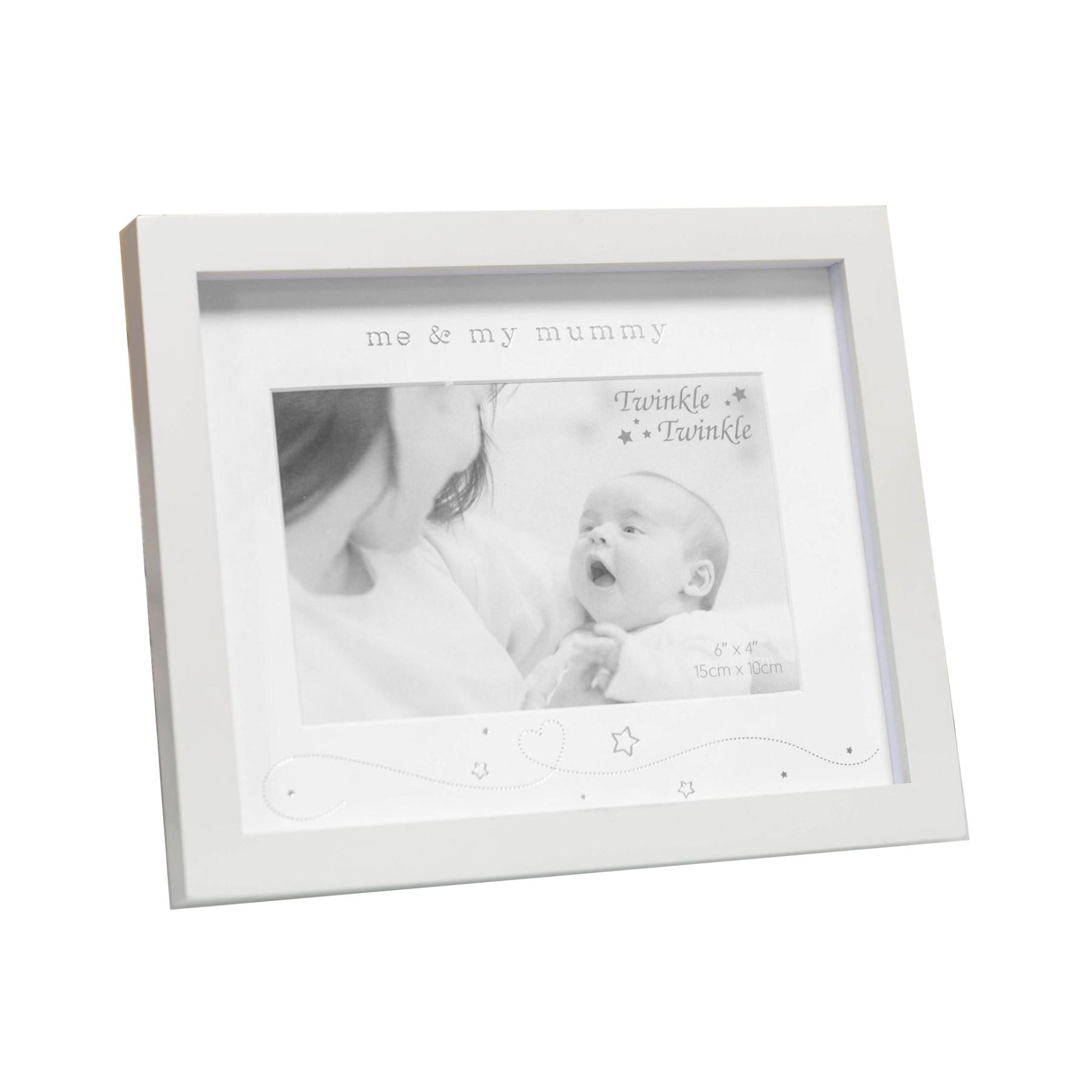 Baby Photo Frame Grey and White 6″ x 4″ – Choose Design