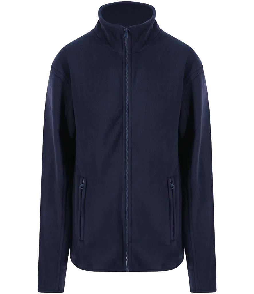 Pro RTX Pro Micro Fleece BLACK BLUE or GREY Full Zip Jacket XS-7XL - Picture 2 of 4