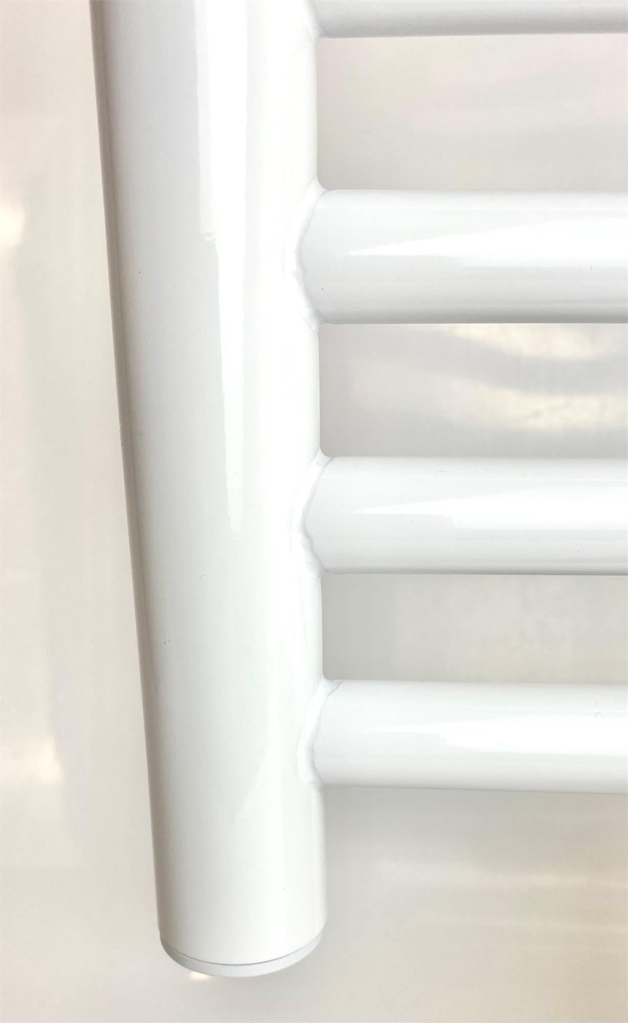 White Electric Heated Towel Rail Radiator – 720mm Height, Multiple Widths - Picture 4 of 22