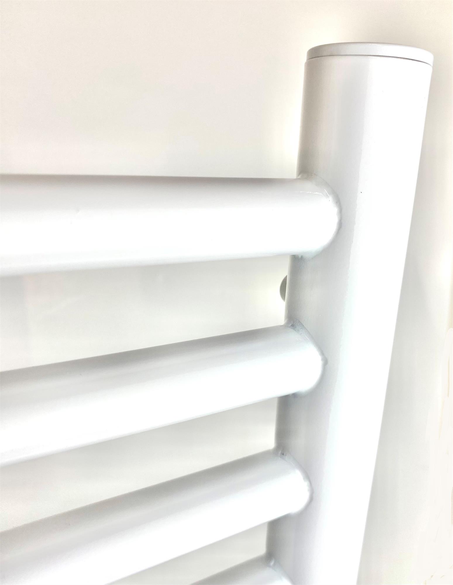White Electric Heated Towel Rail Radiator – 720mm Height, Multiple Widths - Picture 10 of 22