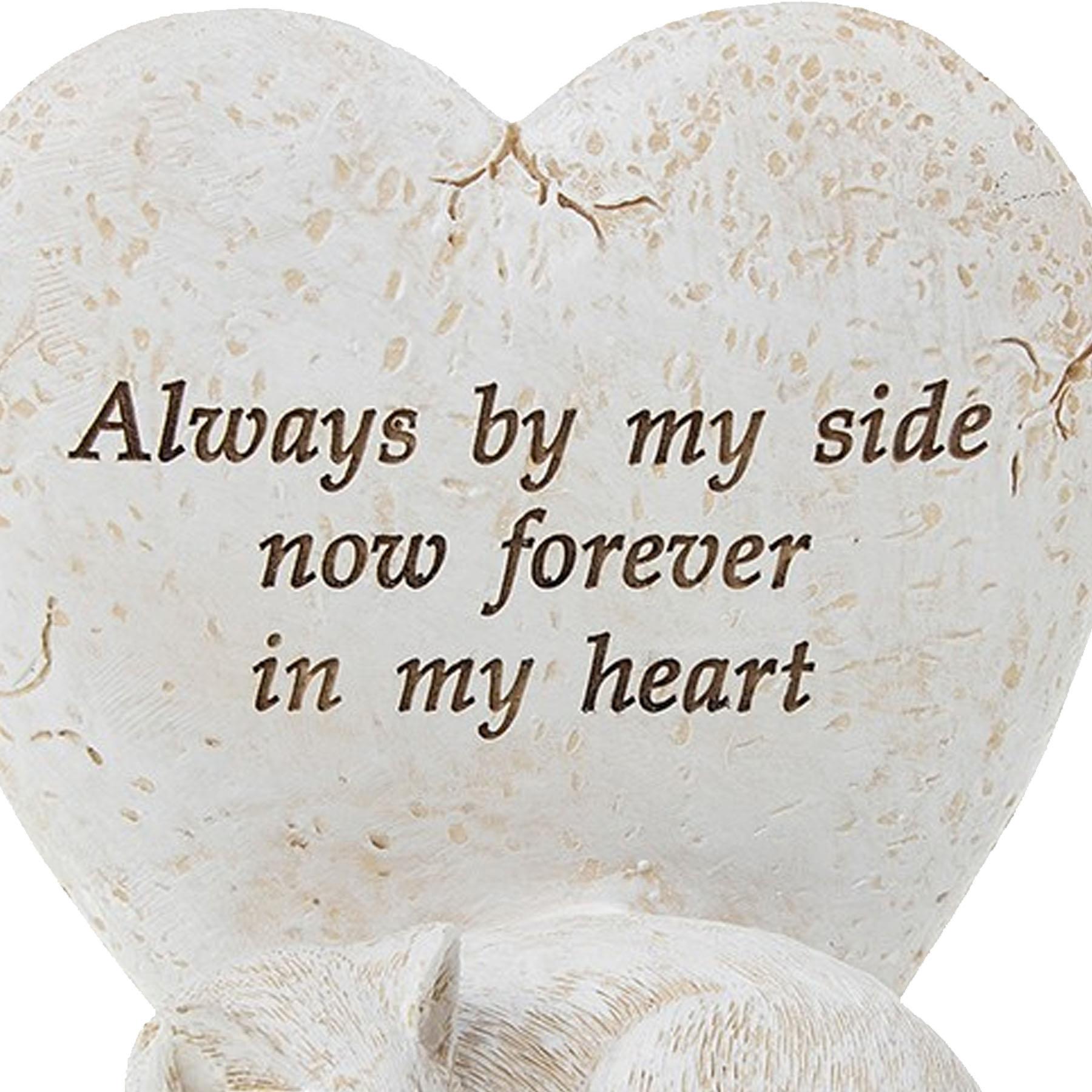 Haustier Denkmal Herz Grabschmuck 11 cm x 11,5 cm Hund oder Katze wählbar - Bild 7 von 7