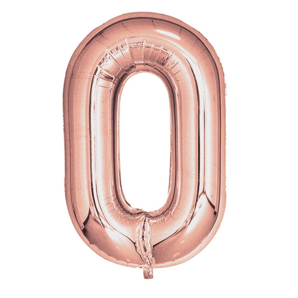 Neviti 32" Roségold Folienballons 0 bis 9 und 2x16" - 16, 18, 20, 21, 30 und 40 - Bild 29 von 36
