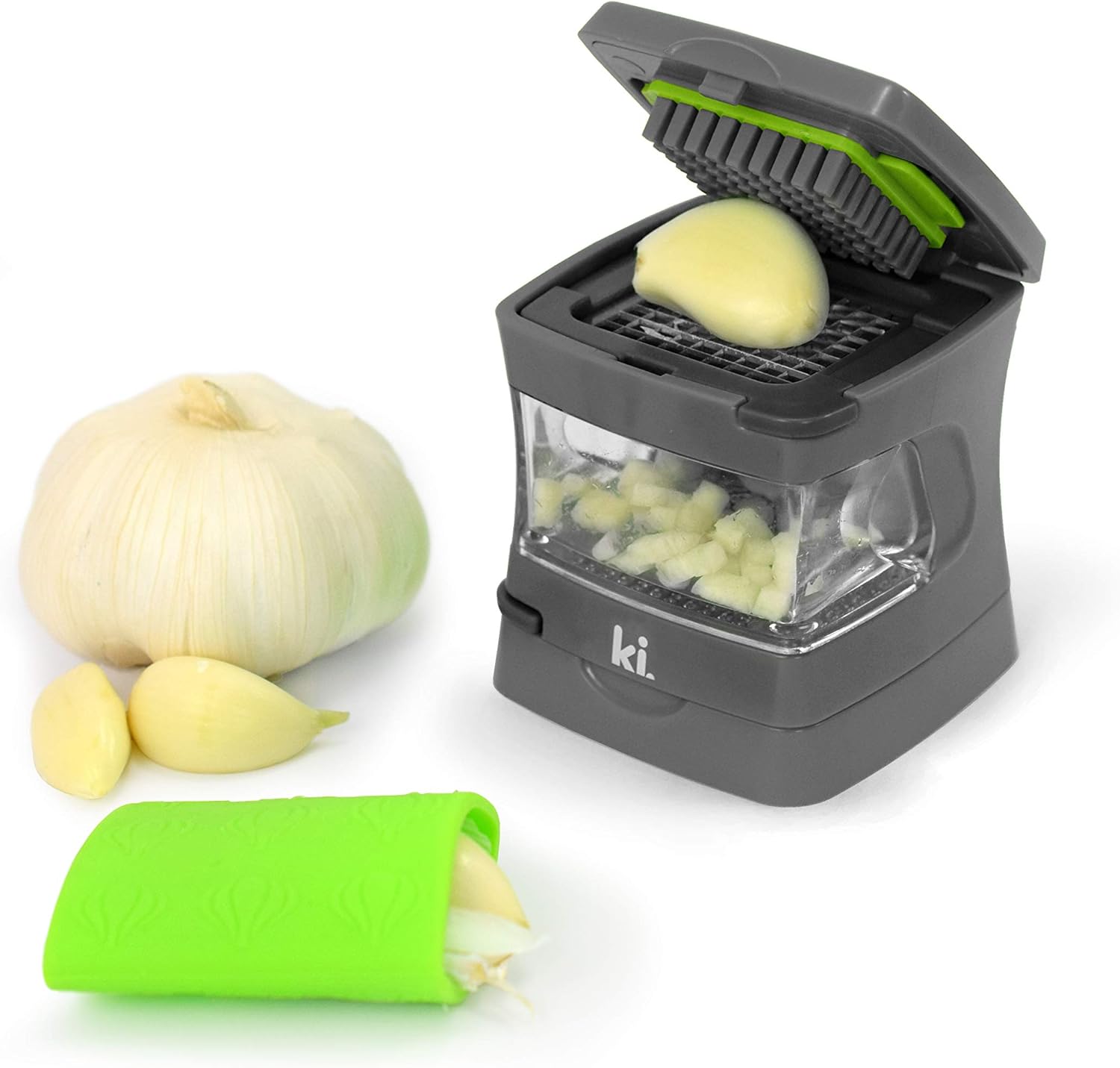 Zeal Garlic Press Dicer, Chopper, Crusher, Press Complete with Garlic Peeler