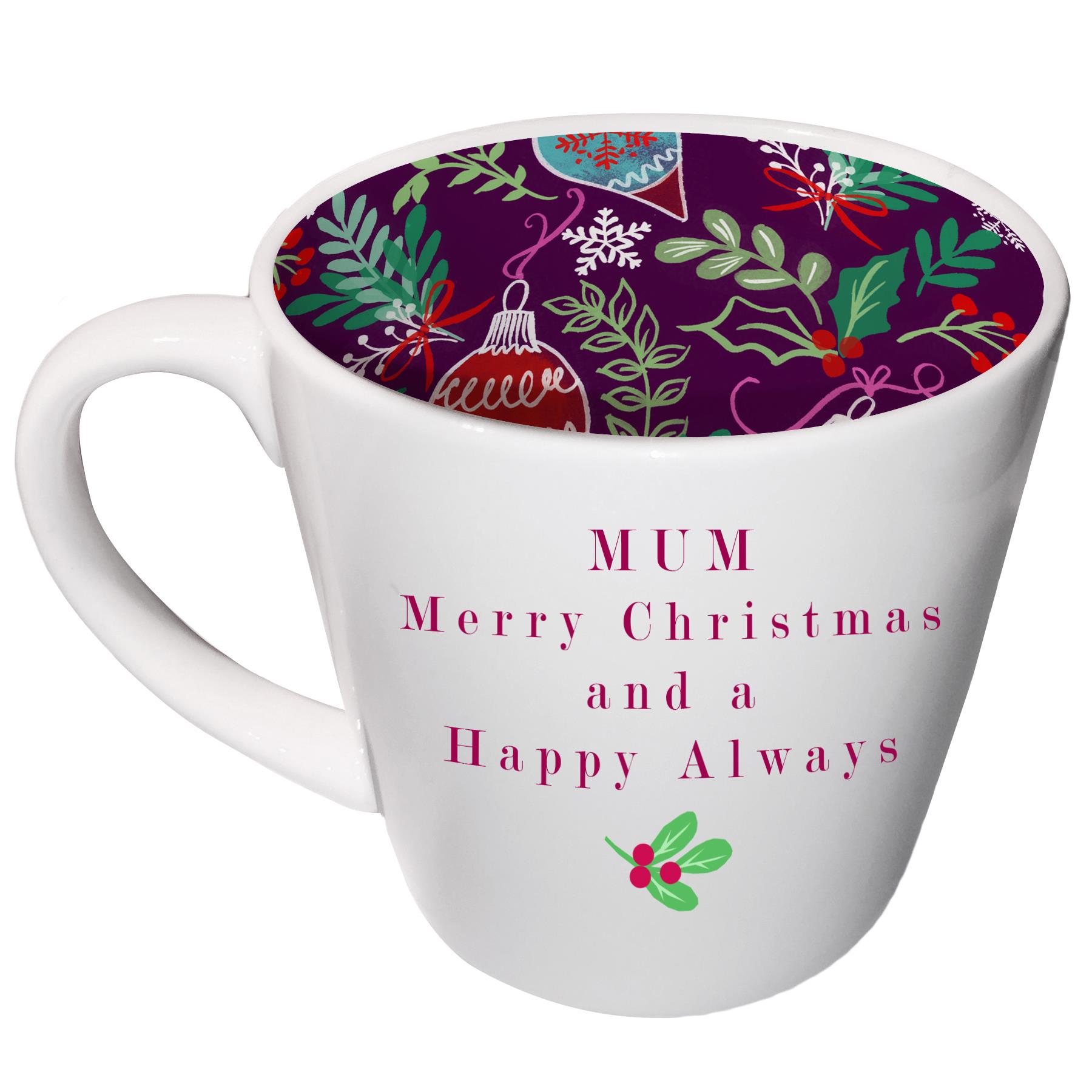 Christmas Mug Colourful Interior from Inside Out Range Gift Boxed Choose Design