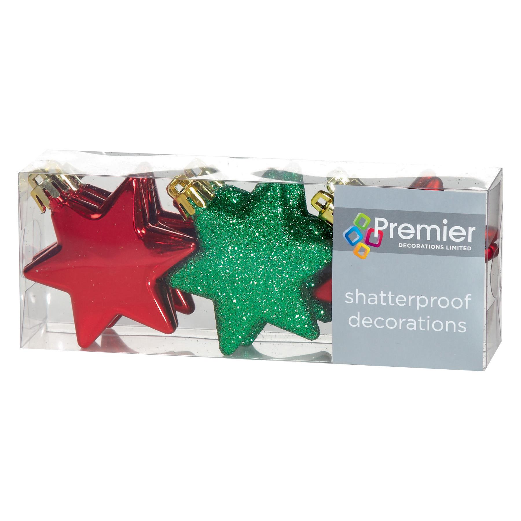 Christmas Shatterproof Tree Decorations Red and Green - Choose Design - Bild 14 von 19