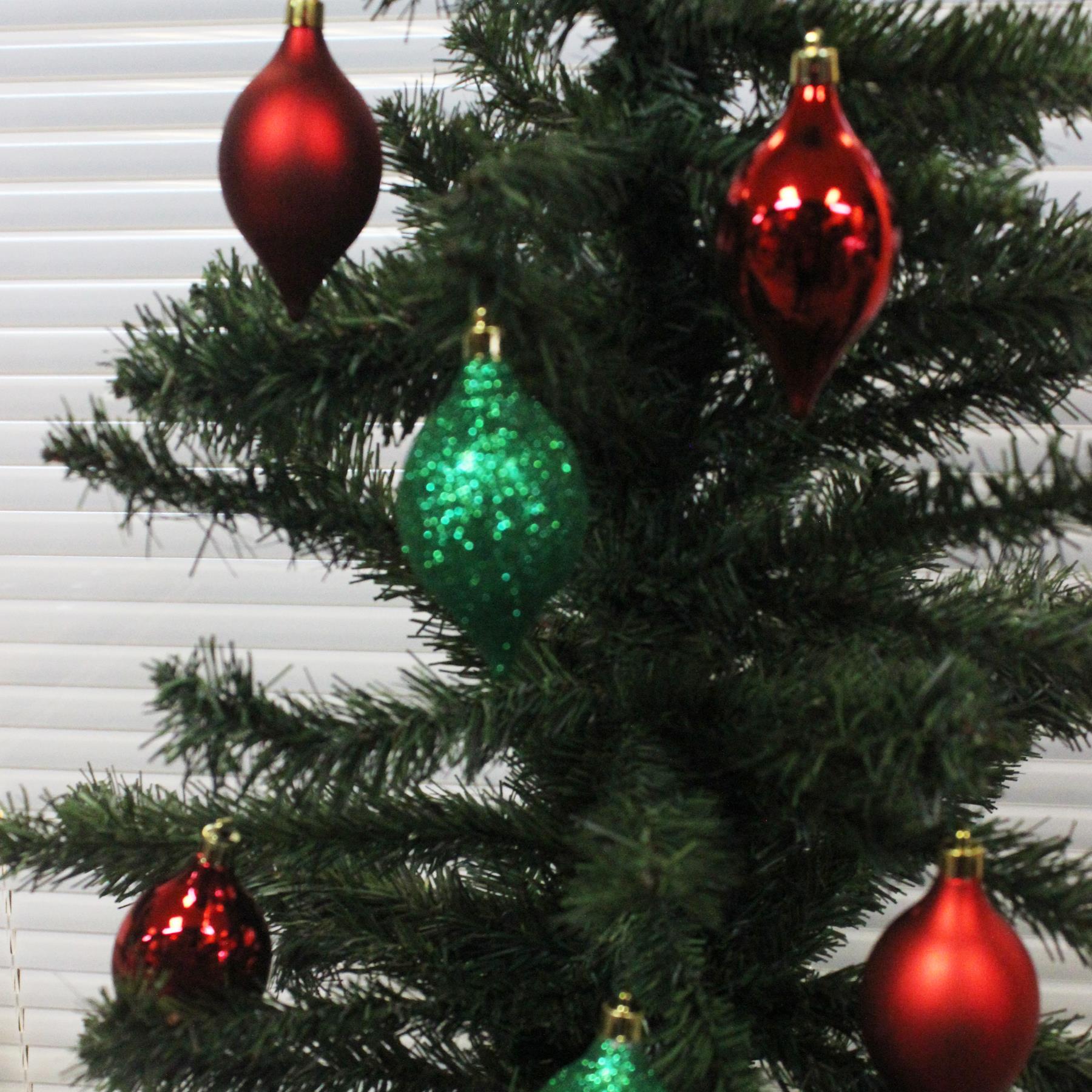 Christmas Shatterproof Tree Decorations Red and Green - Choose Design - Bild 11 von 19