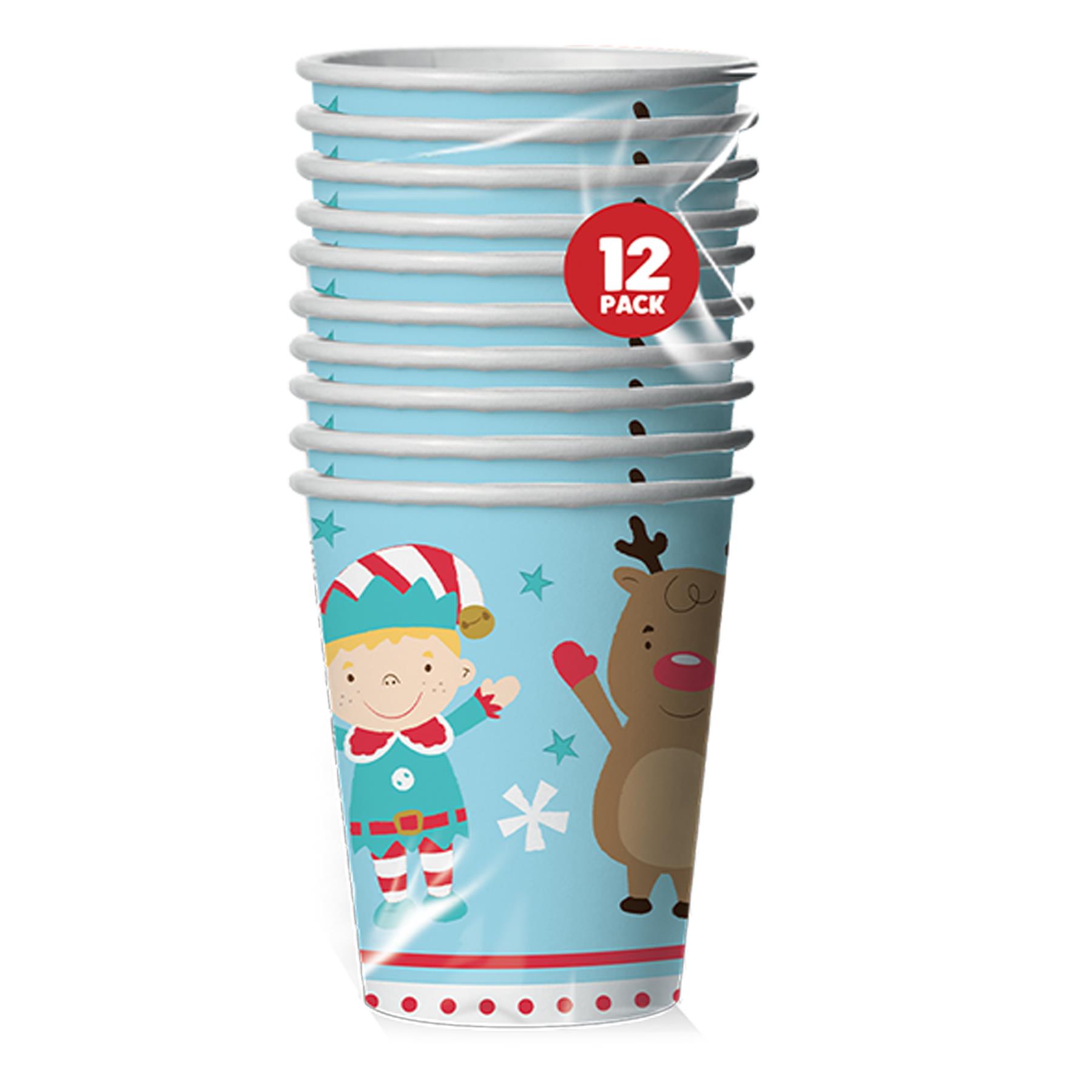 Christmas Party Tableware Paper Plates, Cups and Napkins - Choose Design - Bild 3 von 7