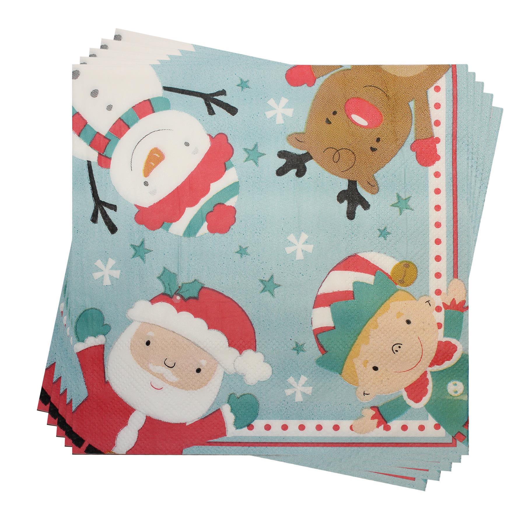 Christmas Party Tableware Paper Plates, Cups and Napkins - Choose Design - Bild 4 von 7