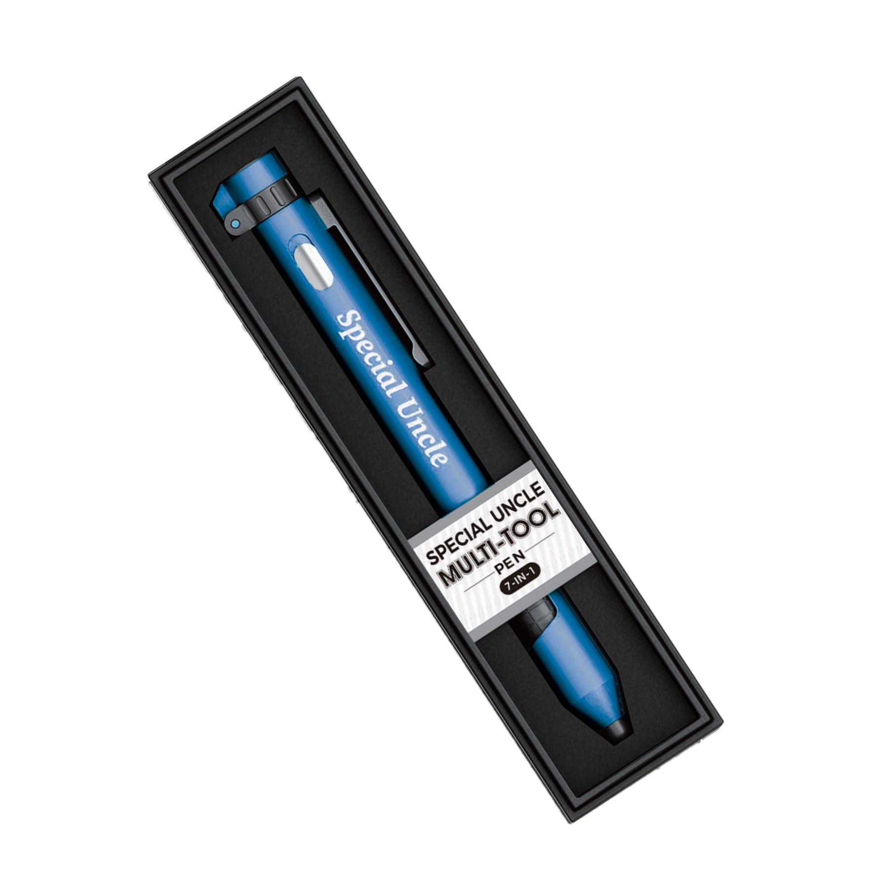 Multi-tool Pen 7 in 1 Torch Compass Stylus Stand and Screwdriver - Choose Design - Picture 23 of 64