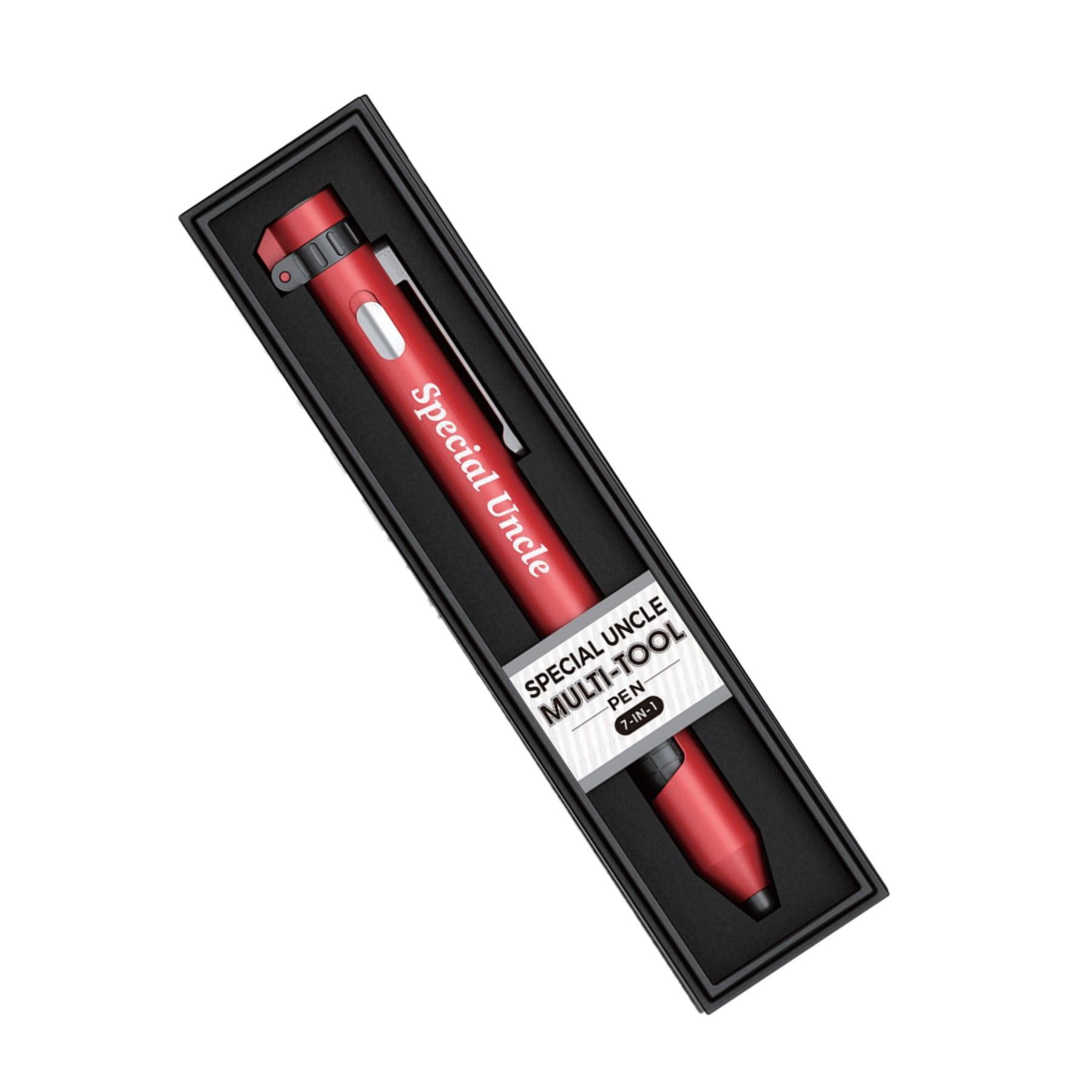 Multi-tool Pen 7 in 1 Torch Compass Stylus Stand and Screwdriver - Choose Design - Picture 26 of 64