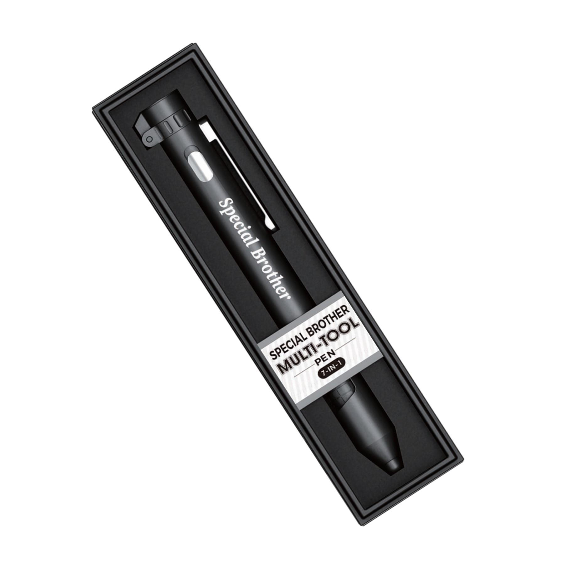 Multi-tool Pen 7 in 1 Torch Compass Stylus Stand and Screwdriver - Choose Design - Picture 29 of 64