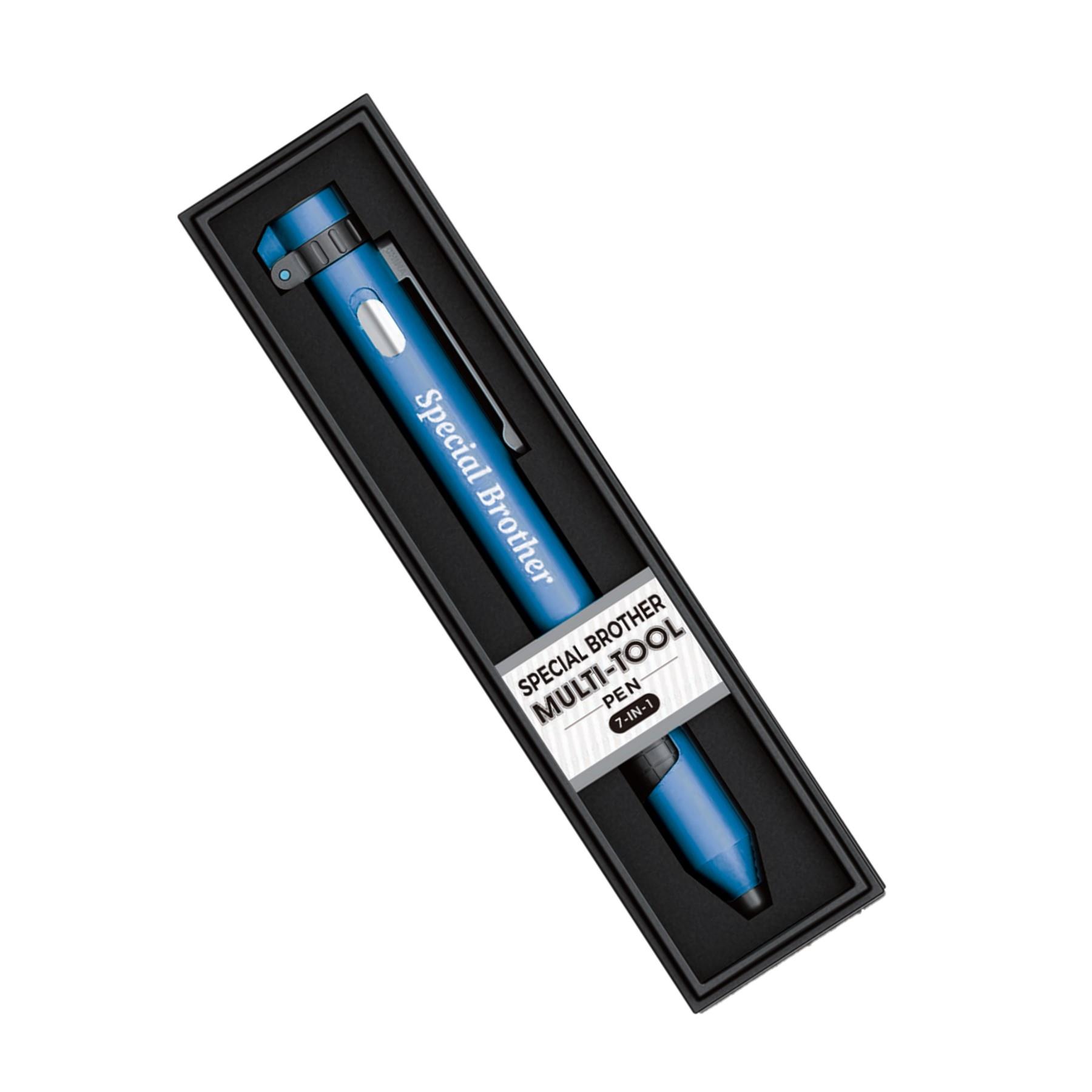 Multi-tool Pen 7 in 1 Torch Compass Stylus Stand and Screwdriver - Choose Design - Picture 32 of 64
