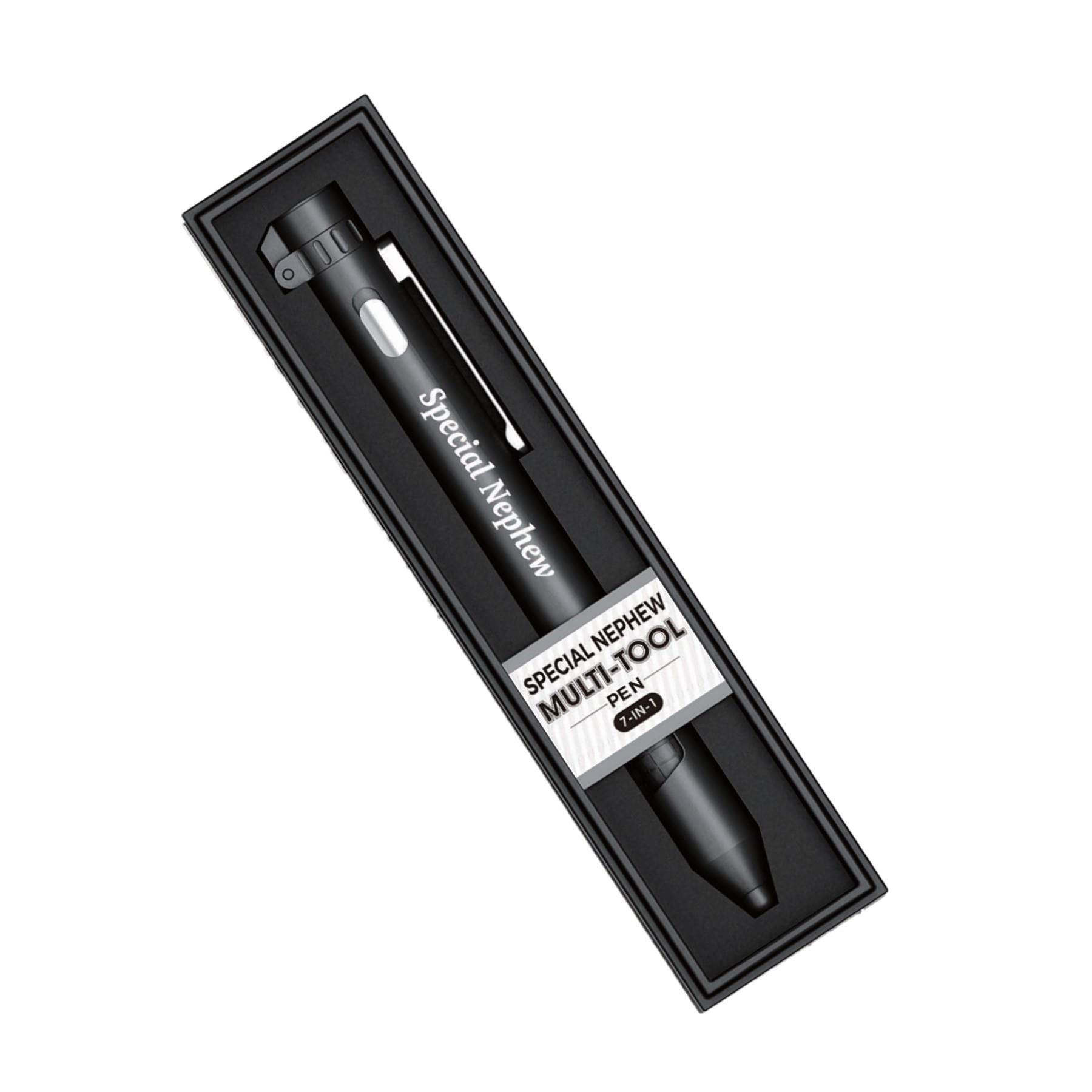 Multi-tool Pen 7 in 1 Torch Compass Stylus Stand and Screwdriver - Choose Design - Picture 38 of 64